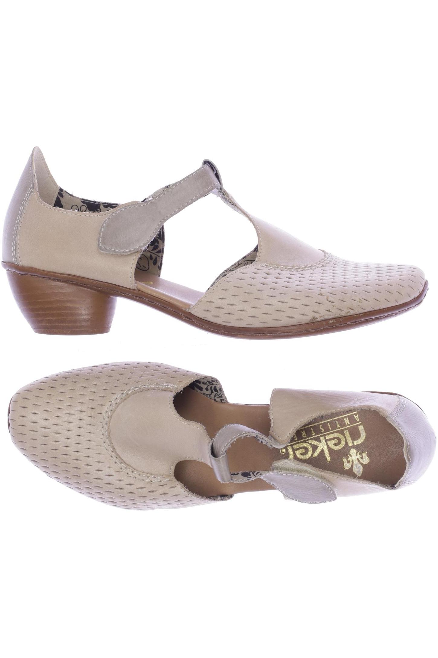 

Rieker Damen Halbschuh, beige, Gr. 38