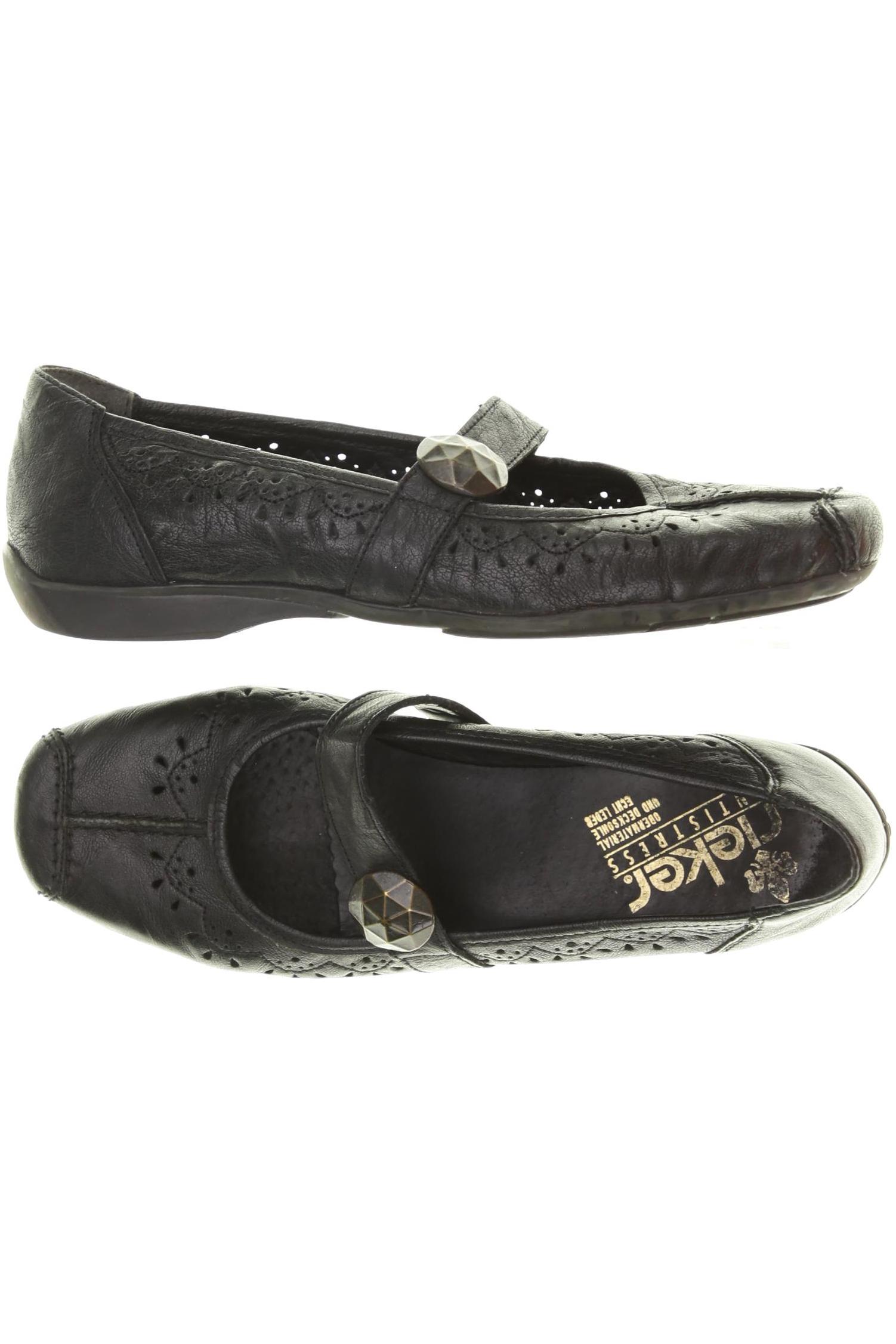 

Rieker Damen Halbschuh, schwarz, Gr. 39
