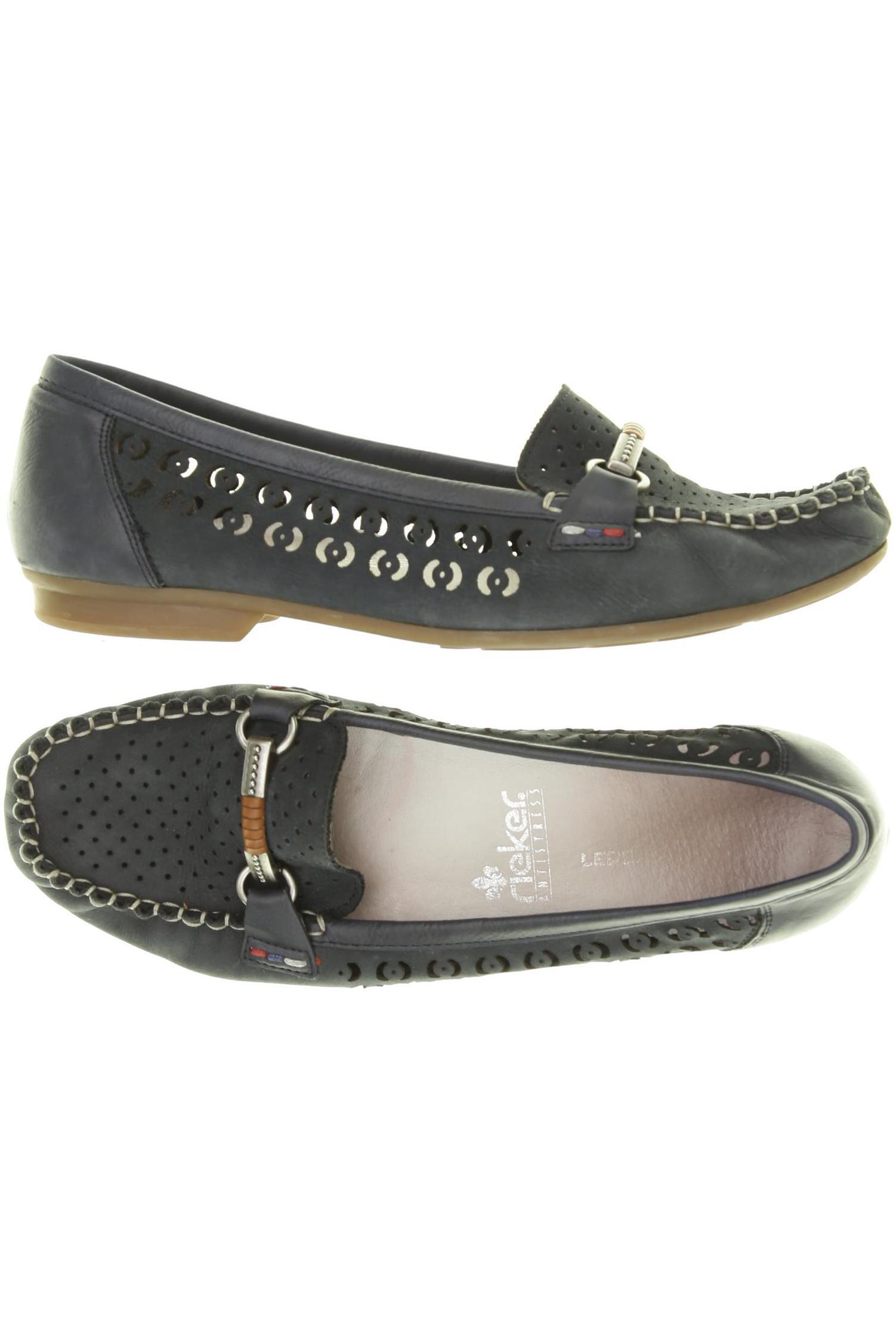 

Rieker Damen Halbschuh, blau, Gr. 41