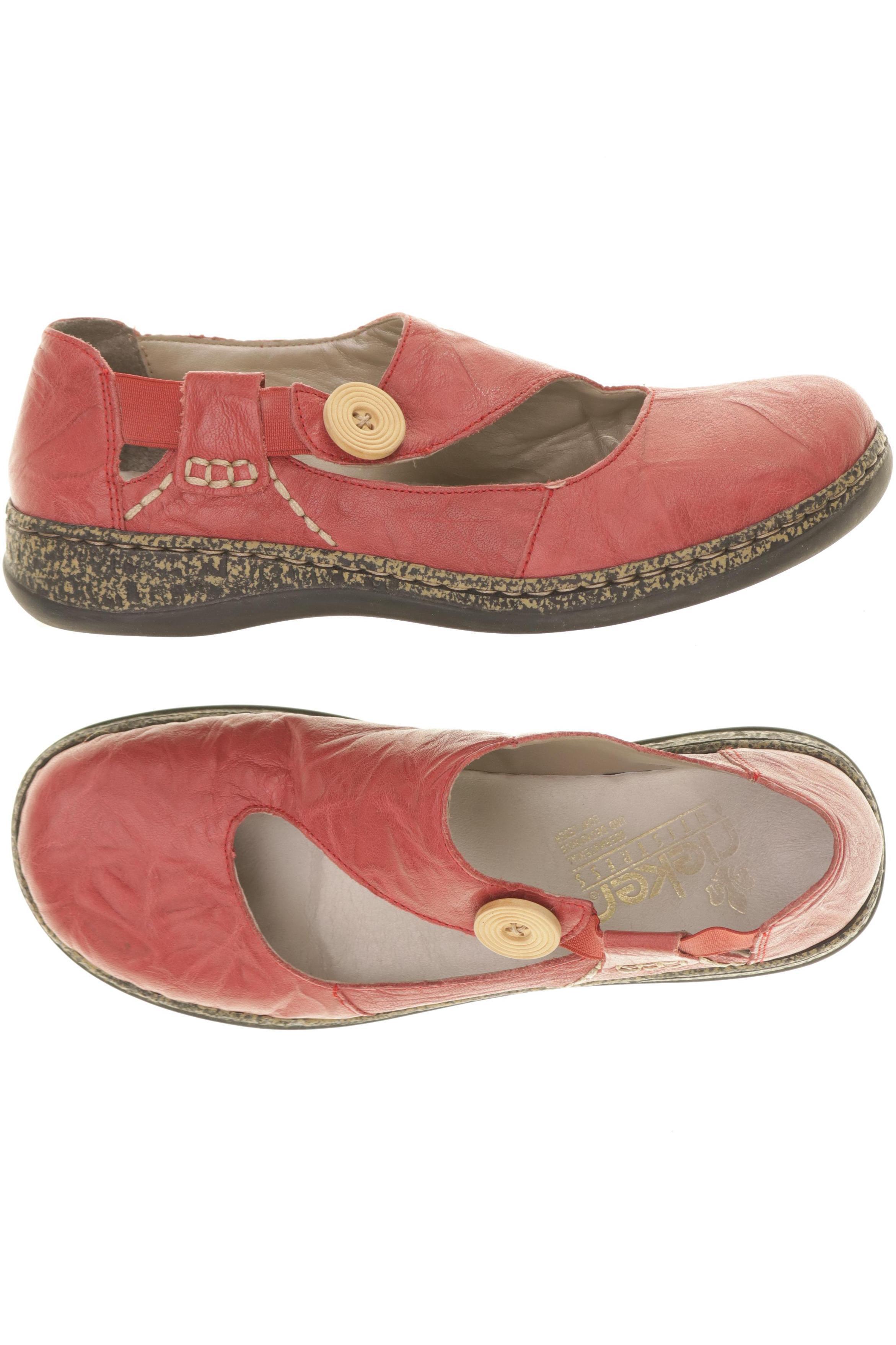 

Rieker Damen Halbschuh, rot, Gr. 39