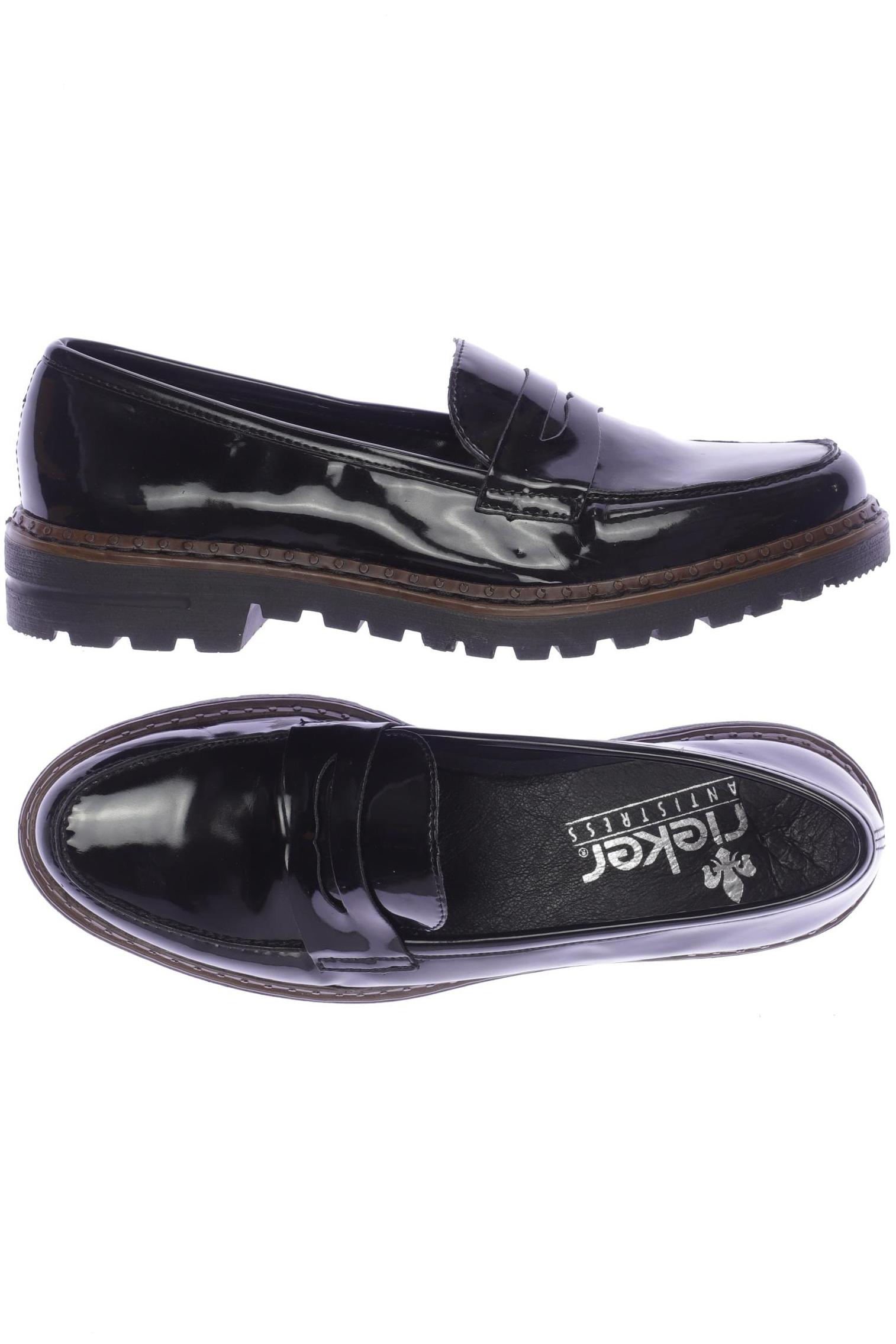 

Rieker Damen Halbschuh, schwarz, Gr. 38