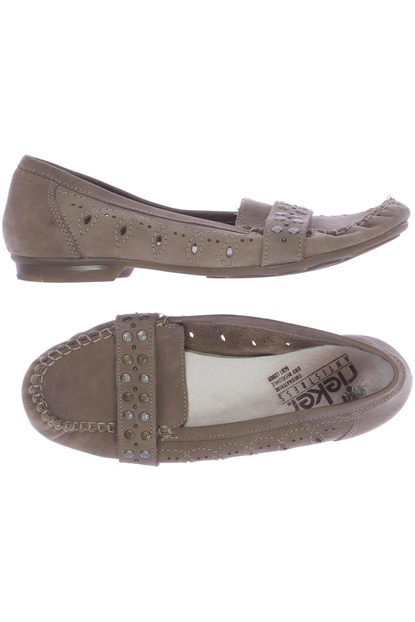 

Rieker Damen Halbschuh, beige, Gr. 40