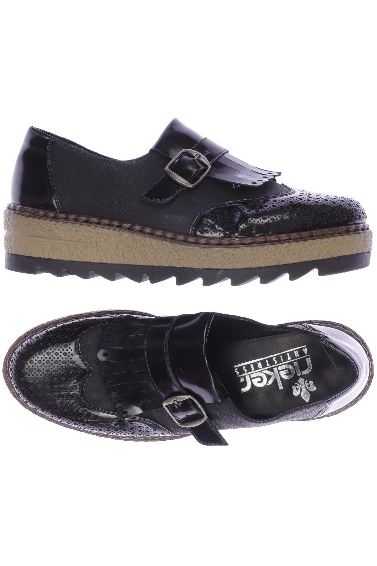 

Rieker Damen Halbschuh, schwarz, Gr. 37
