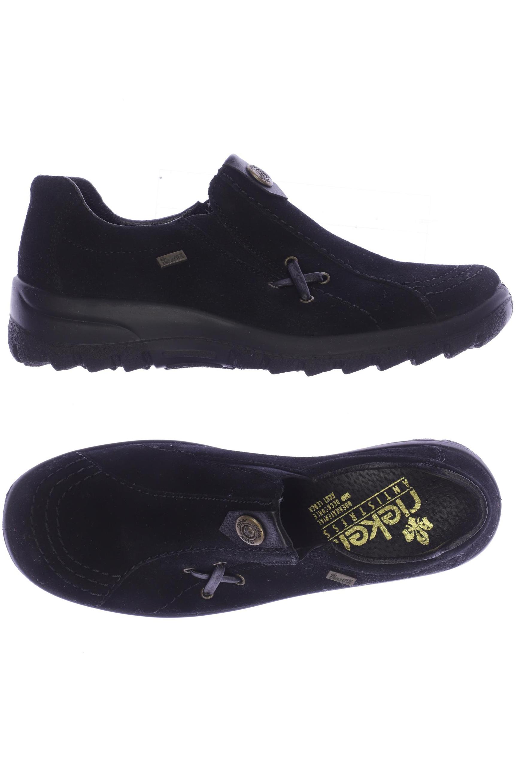 

Rieker Damen Halbschuh, schwarz, Gr. 38