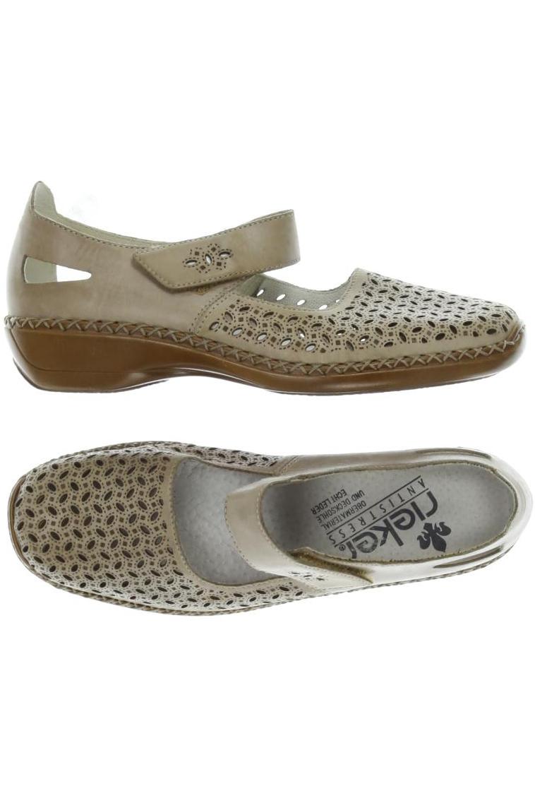 

Rieker Damen Halbschuh, beige, Gr. 37