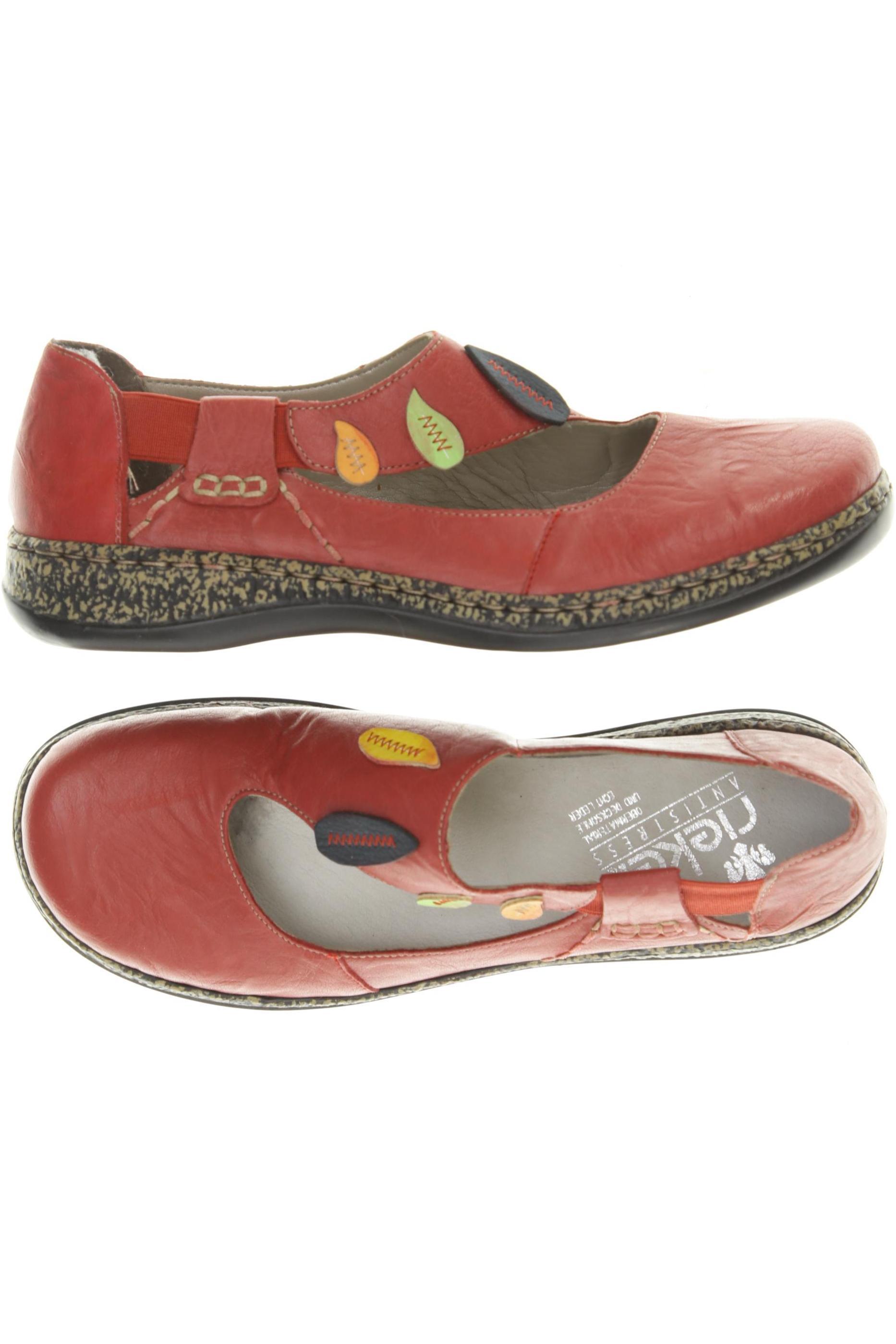 

Rieker Damen Halbschuh, rot, Gr. 41