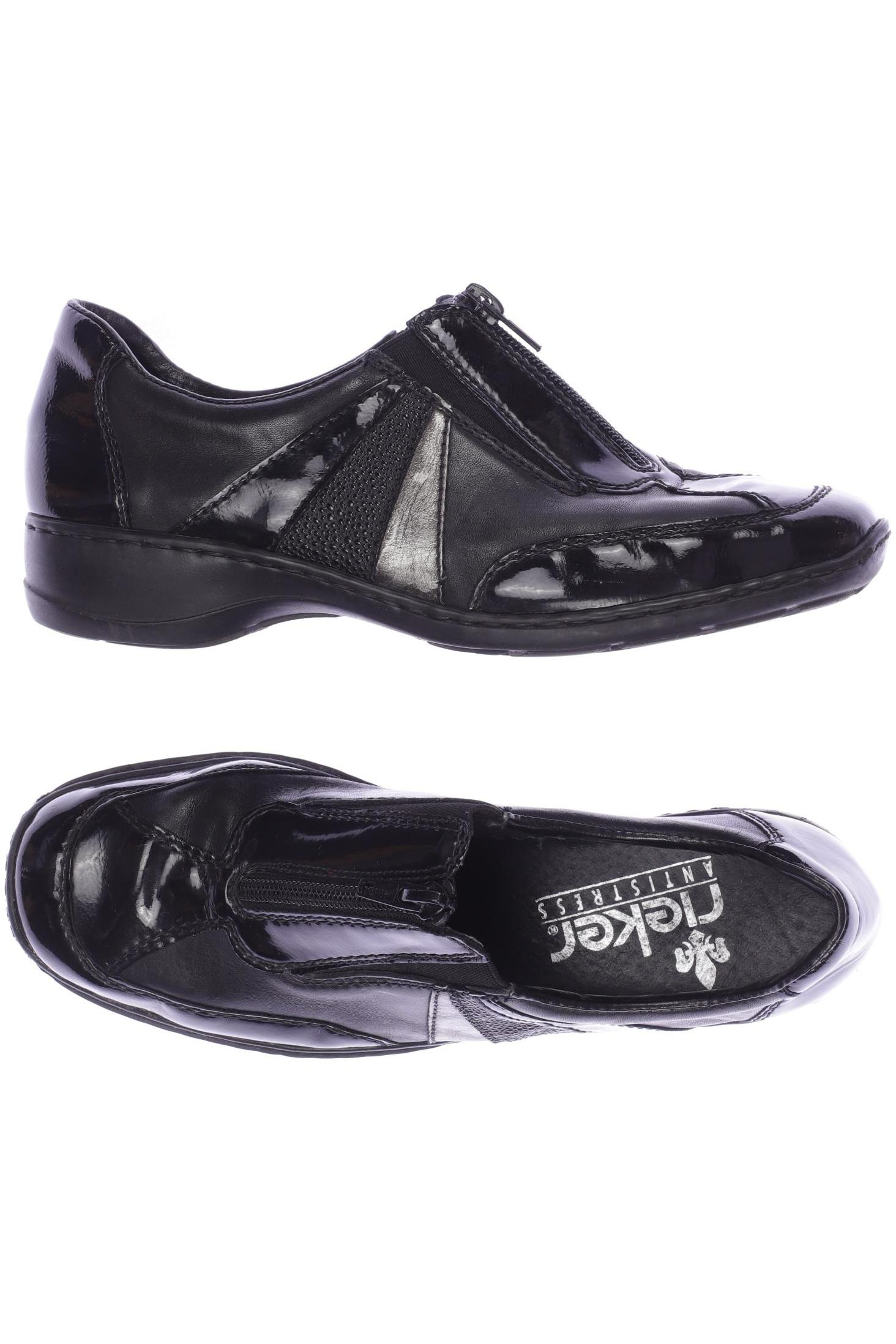 

Rieker Damen Halbschuh, schwarz, Gr. 38