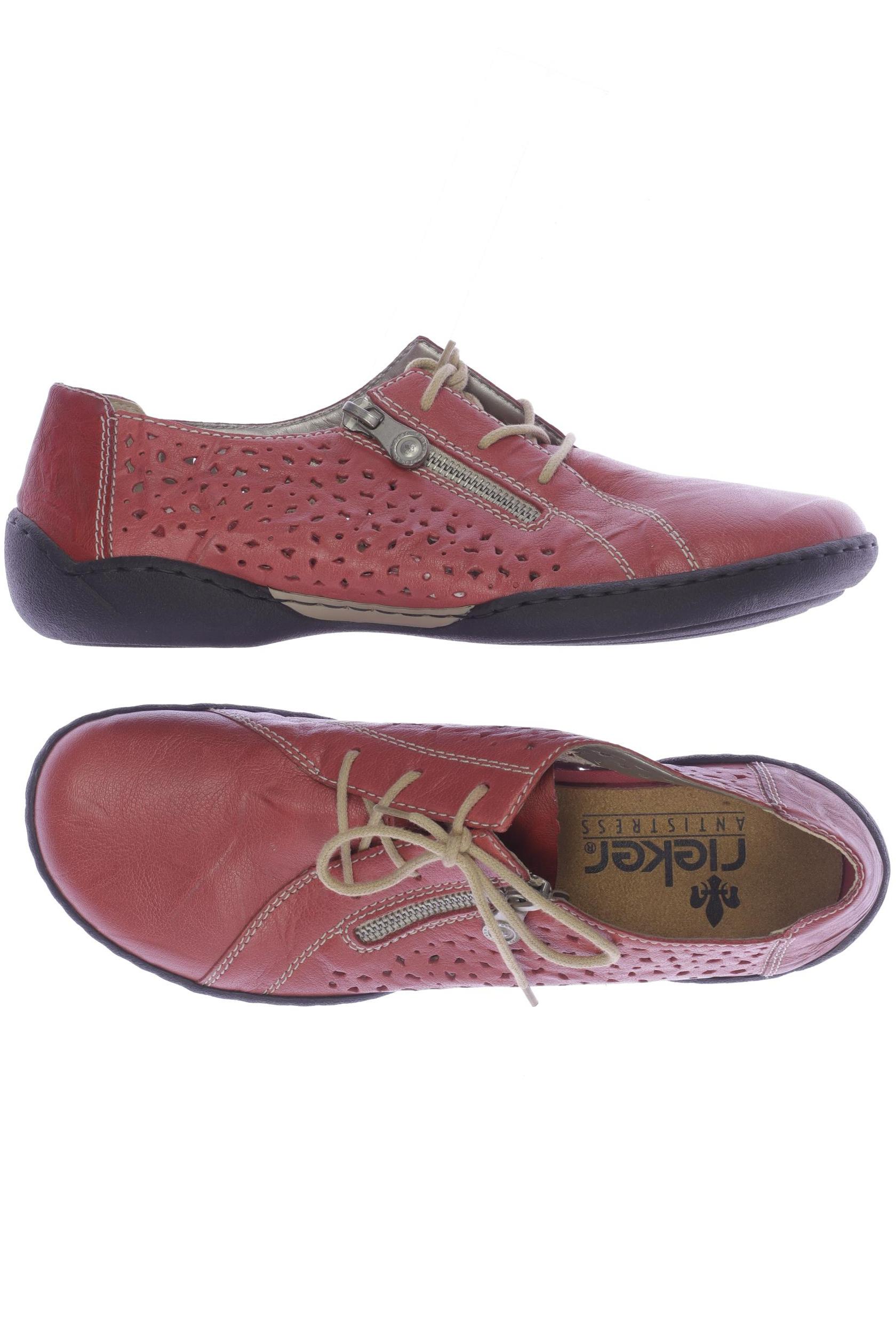 

Rieker Damen Halbschuh, rot, Gr. 42