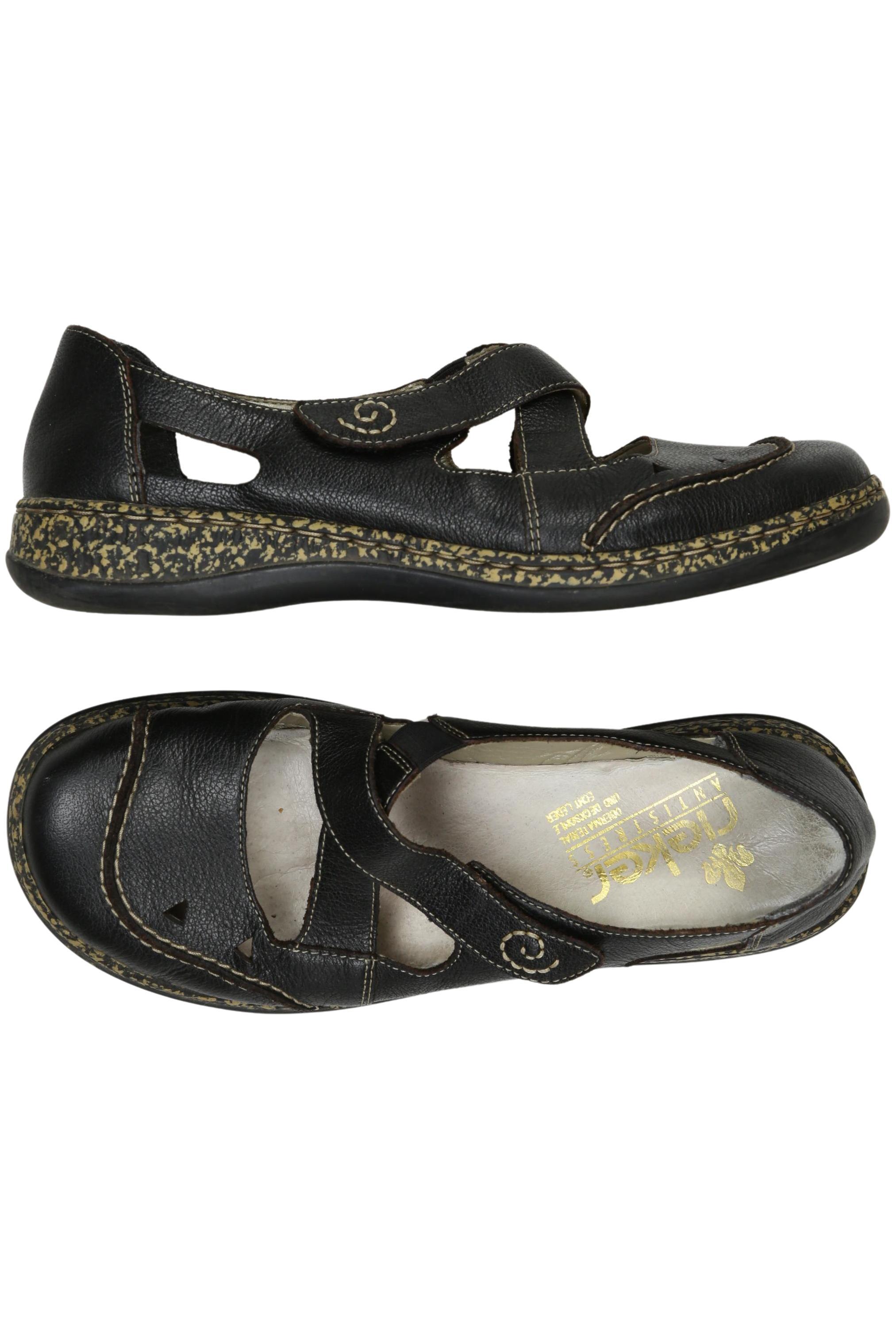 

Rieker Damen Halbschuh, schwarz, Gr. 39