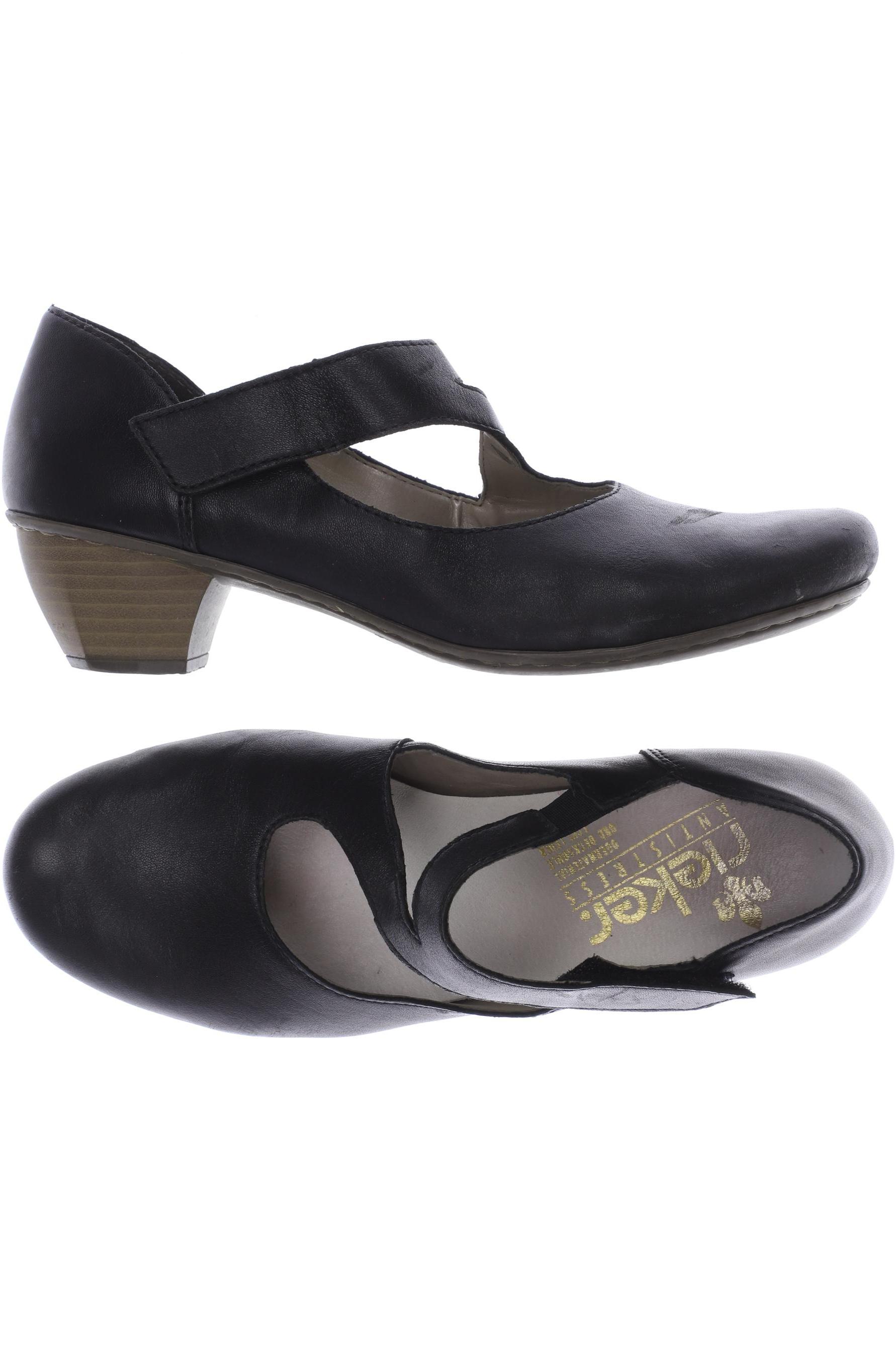 

Rieker Damen Halbschuh, schwarz, Gr. 37