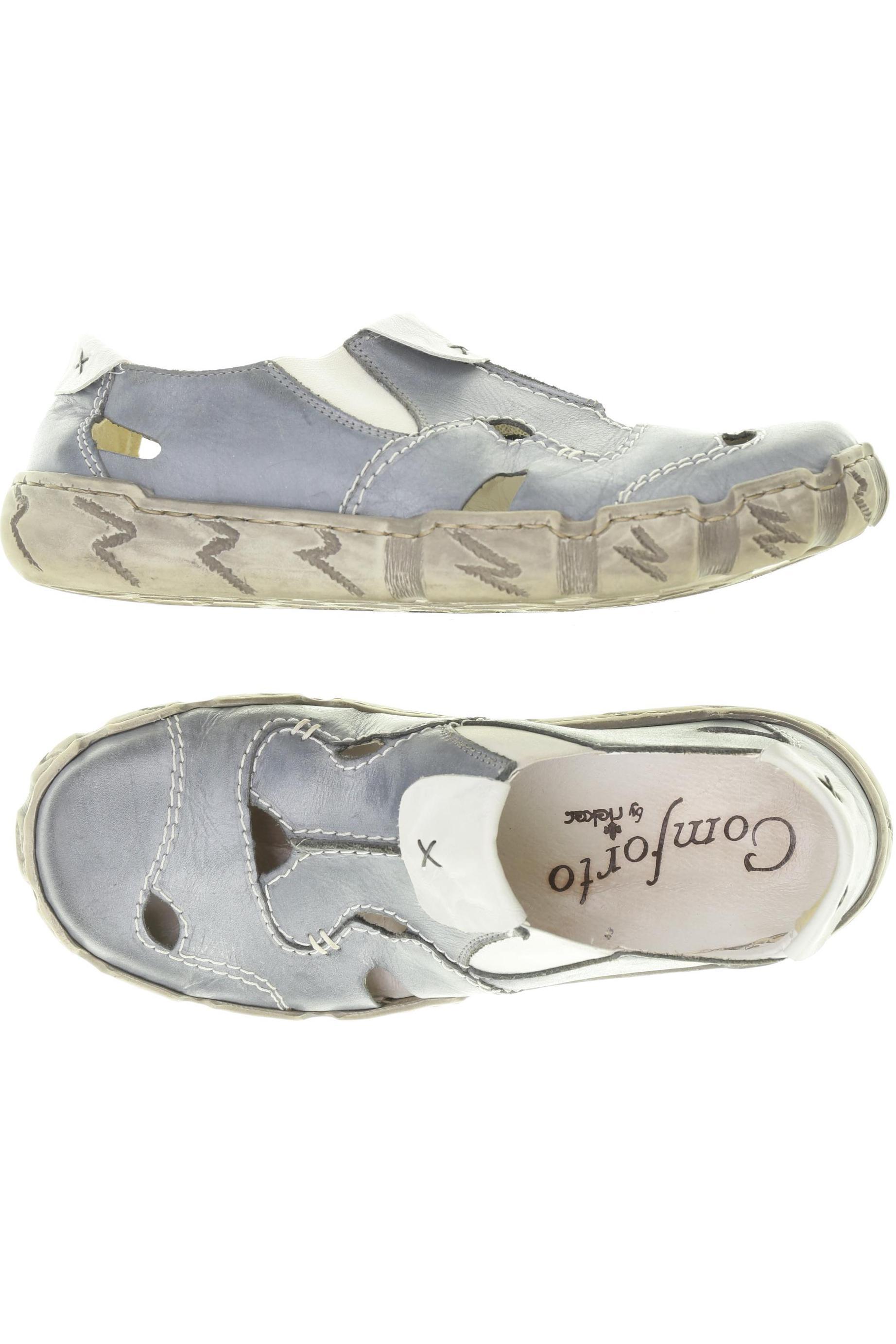 

Rieker Damen Halbschuh, türkis, Gr. 40