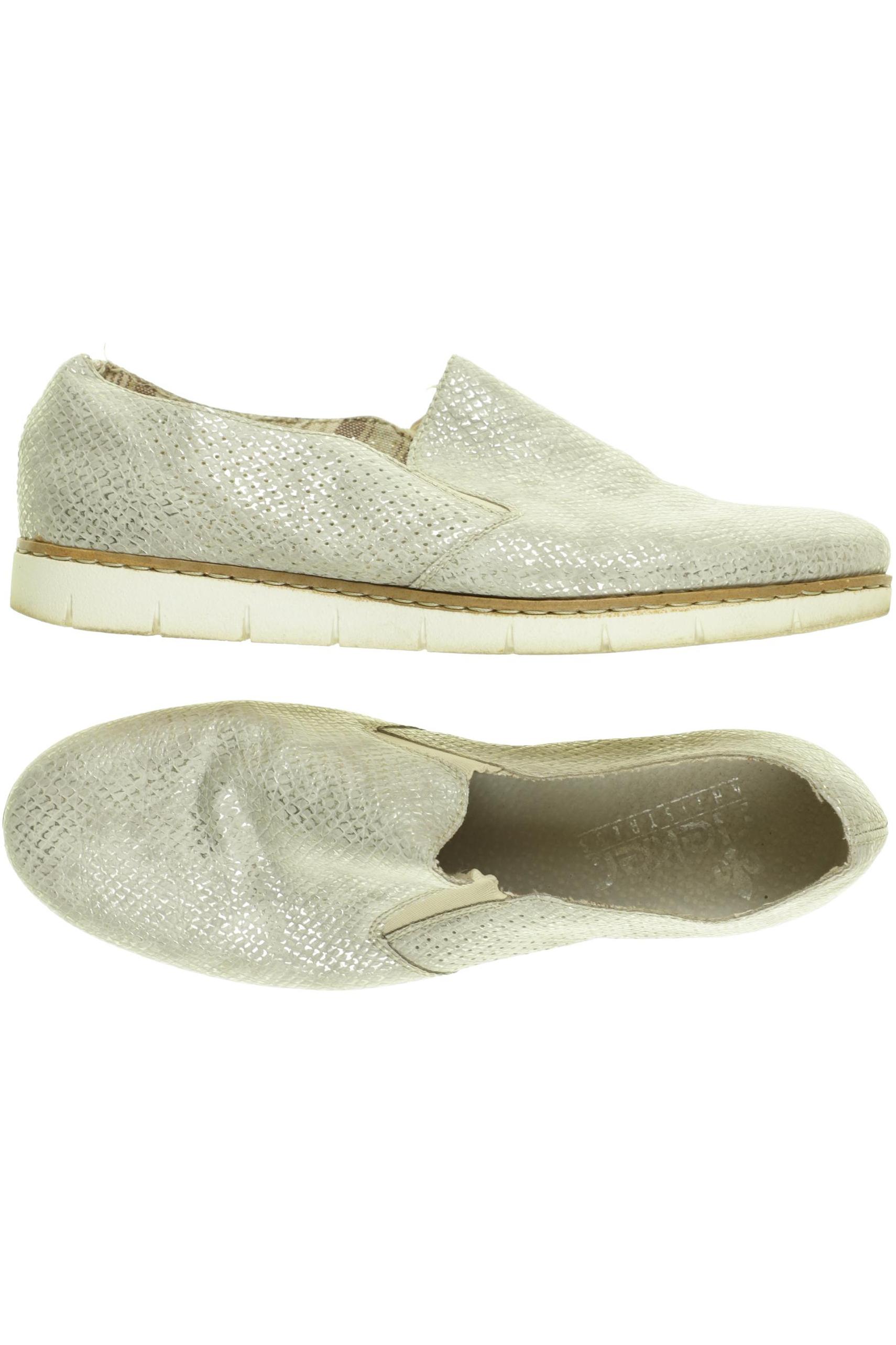 

Rieker Damen Halbschuh, silber, Gr. 40
