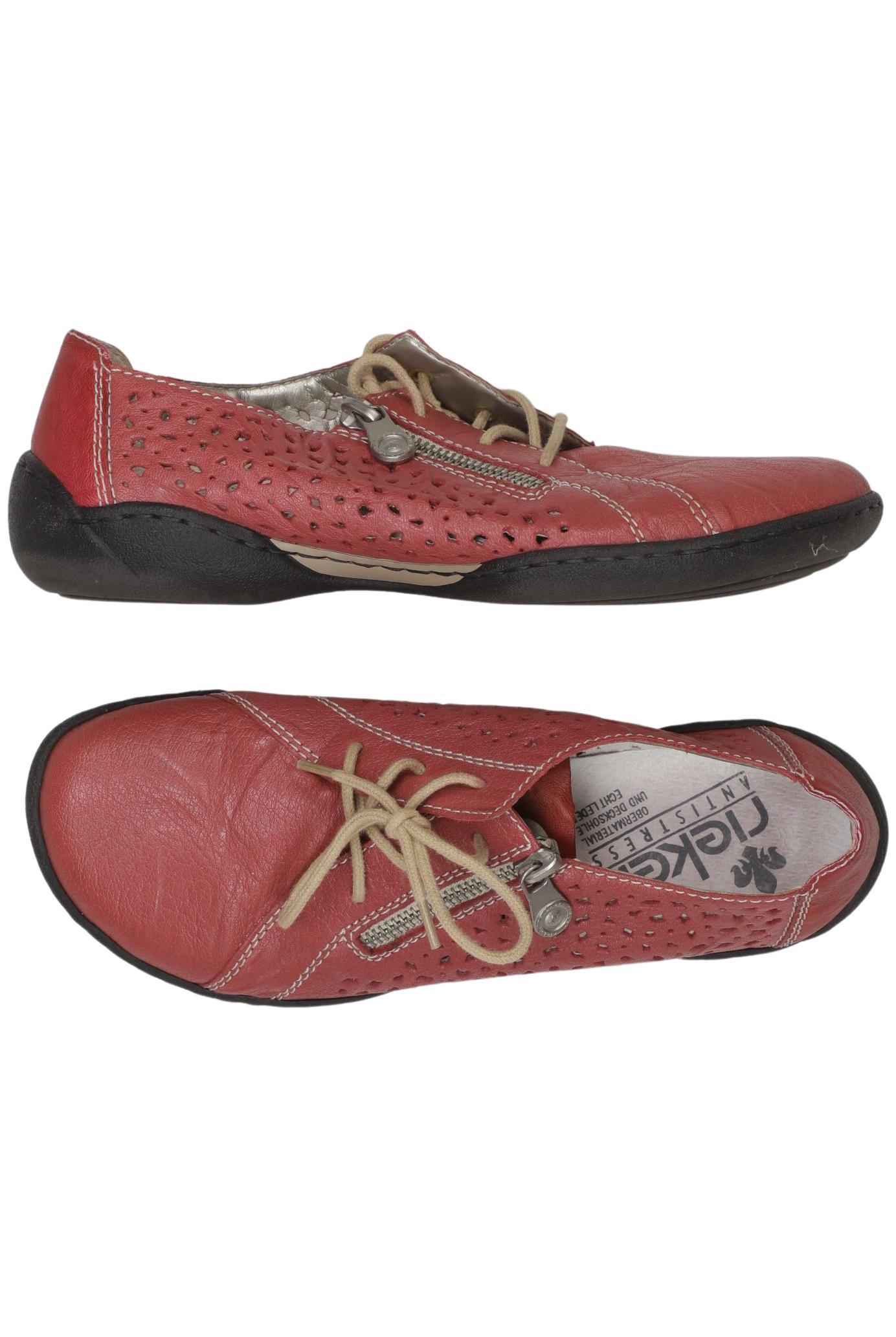 

Rieker Damen Halbschuh, rot, Gr. 38