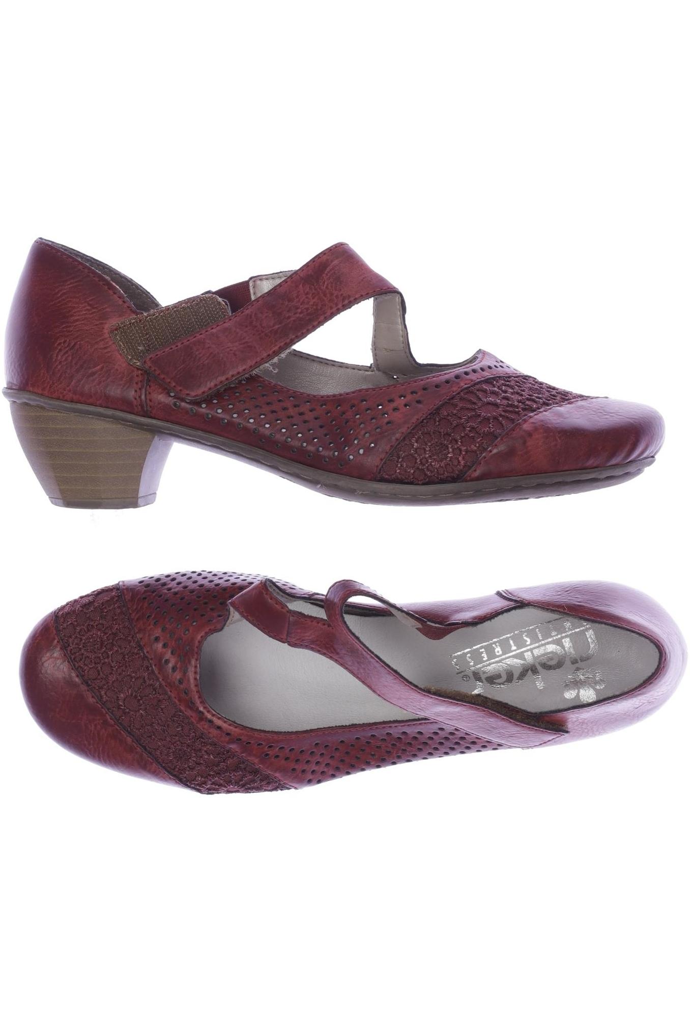 

Rieker Damen Halbschuh, rot, Gr. 37