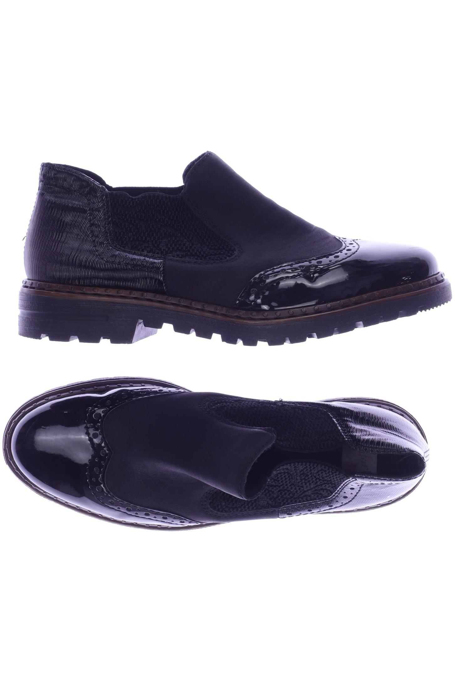 

Rieker Damen Halbschuh, schwarz, Gr. 38