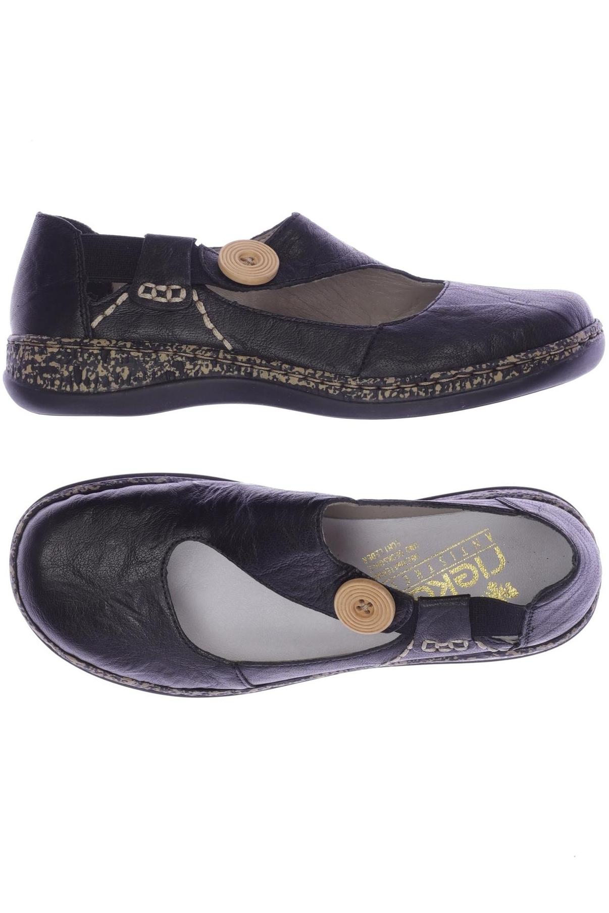 

Rieker Damen Halbschuh, schwarz, Gr. 36
