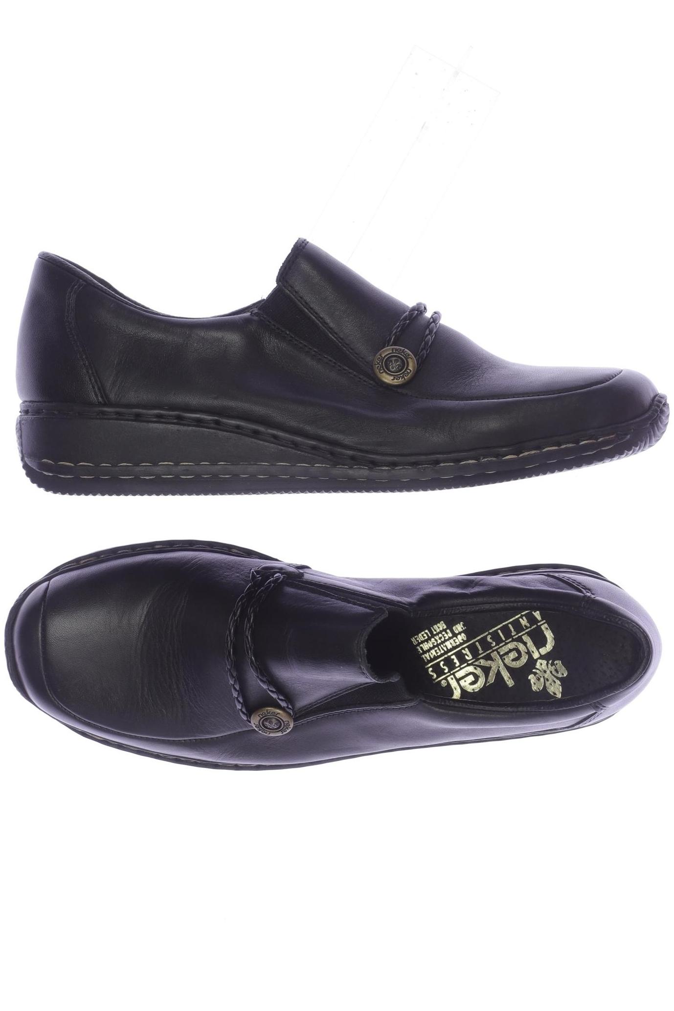 

Rieker Damen Halbschuh, schwarz, Gr. 38