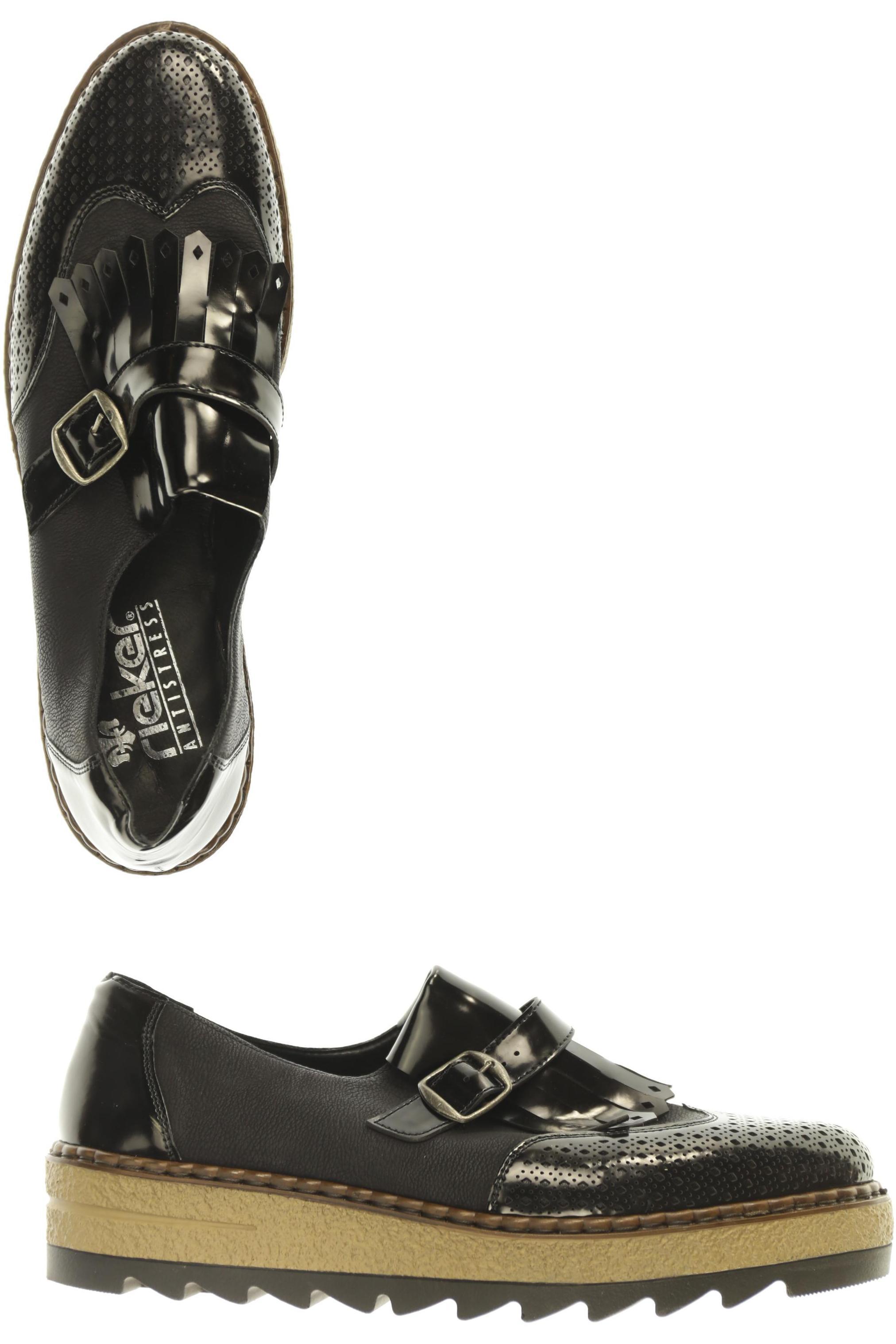 

Rieker Damen Halbschuh, schwarz, Gr. 42