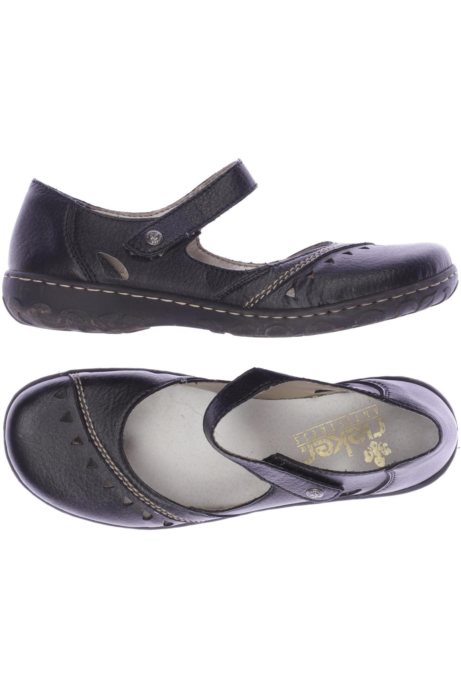 

Rieker Damen Halbschuh, schwarz, Gr. 39