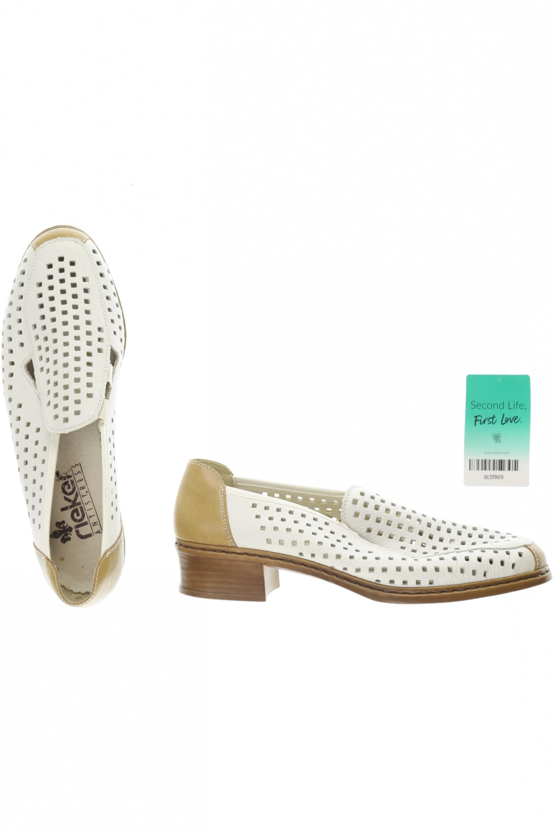 

Rieker Damen Halbschuh, weiß, Gr. 7.5