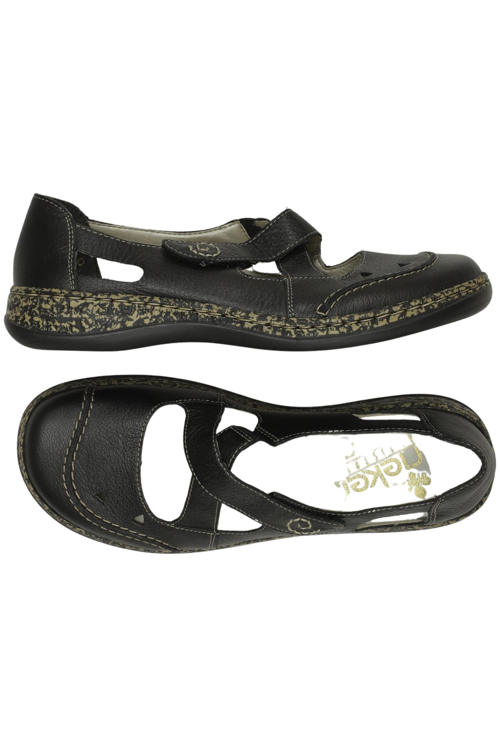 

Rieker Damen Halbschuh, schwarz, Gr. 39