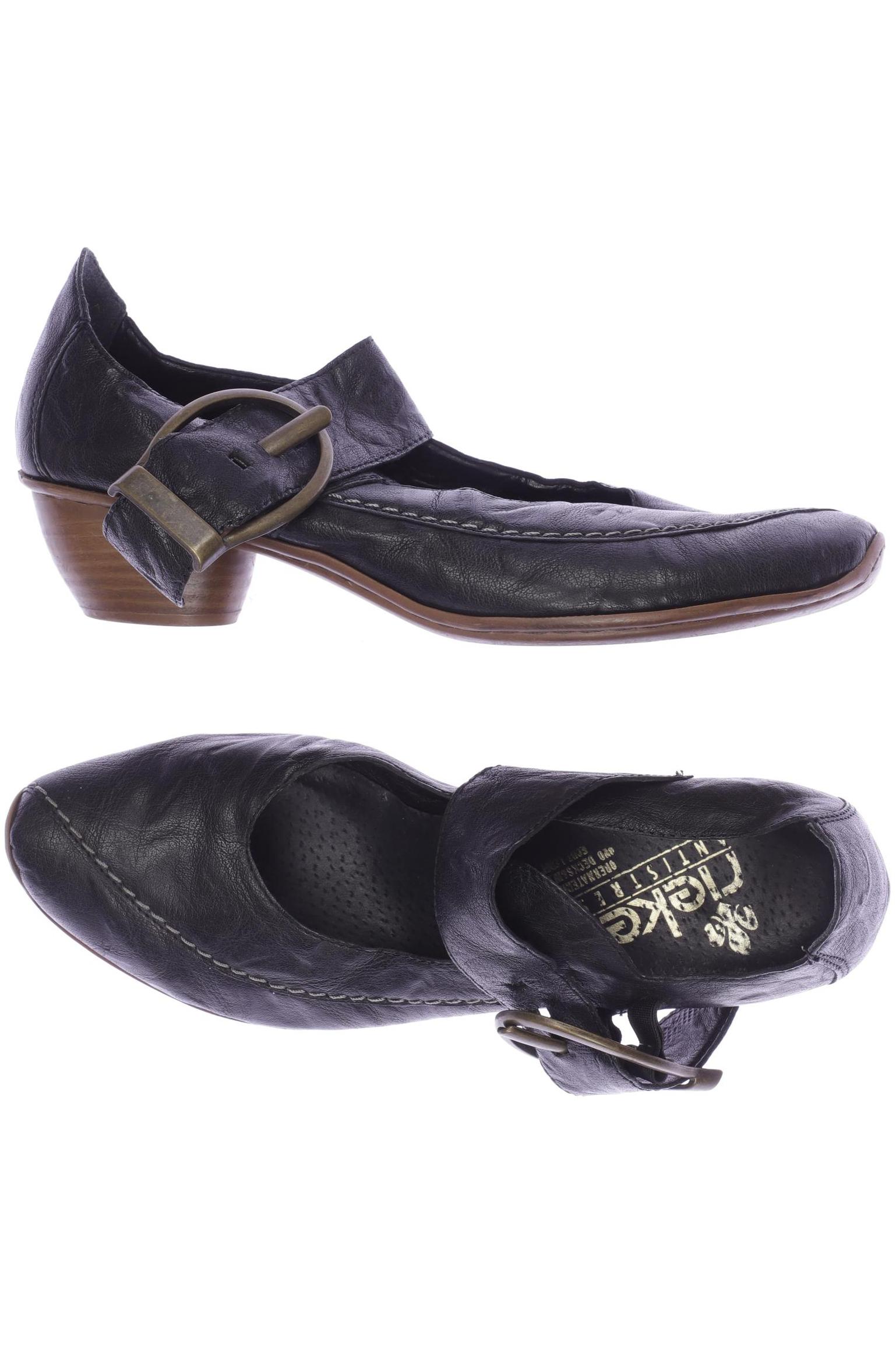 

Rieker Damen Halbschuh, schwarz, Gr. 38