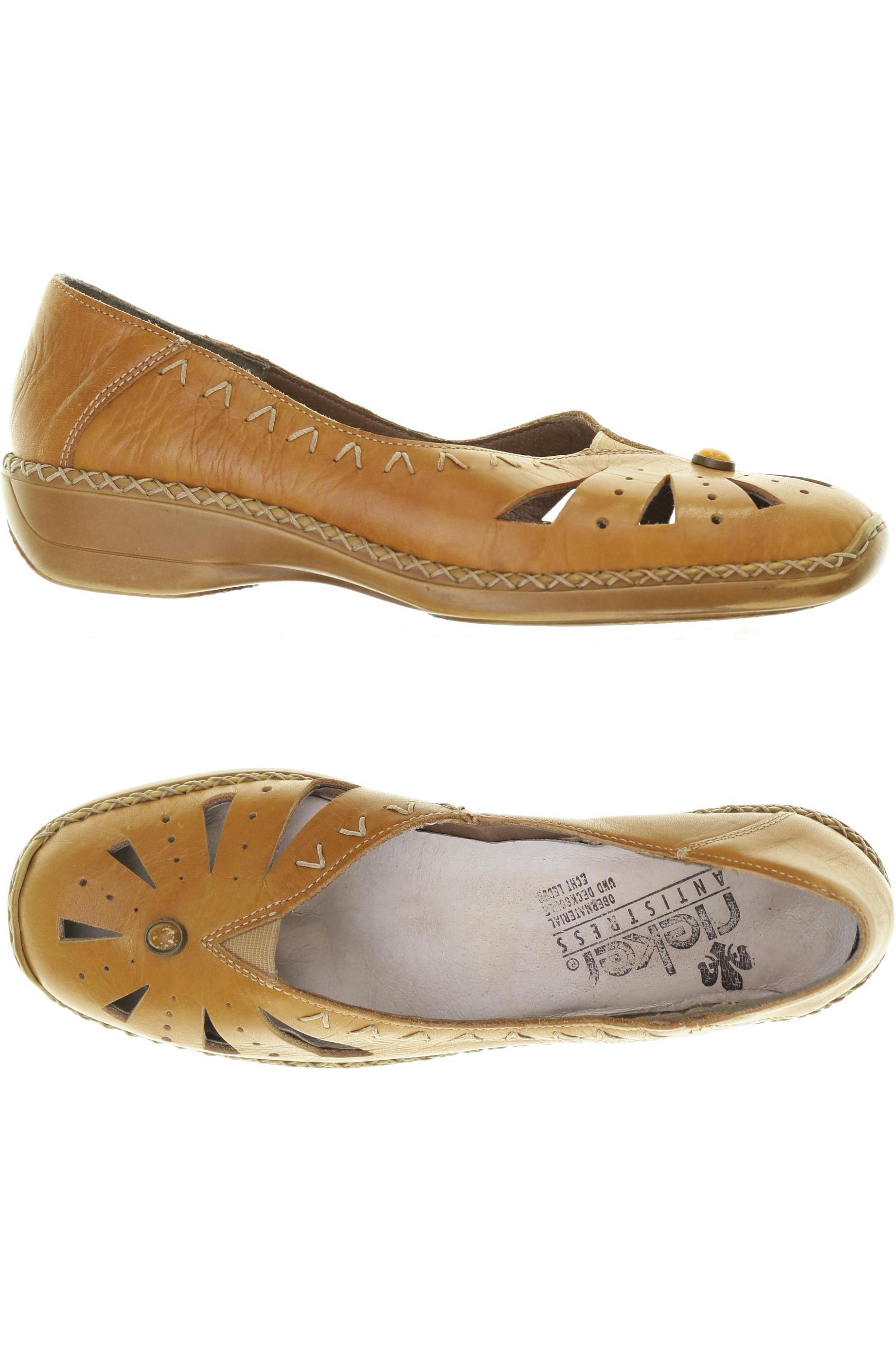 

Rieker Damen Halbschuh, orange, Gr. 39