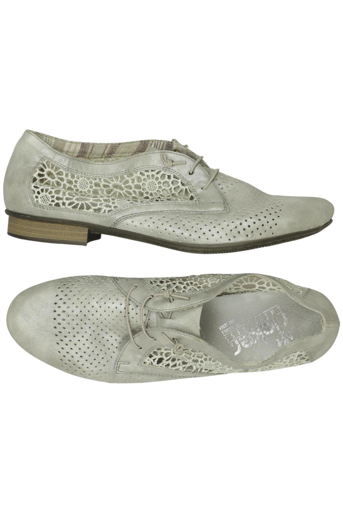 

Rieker Damen Halbschuh, silber, Gr. 40