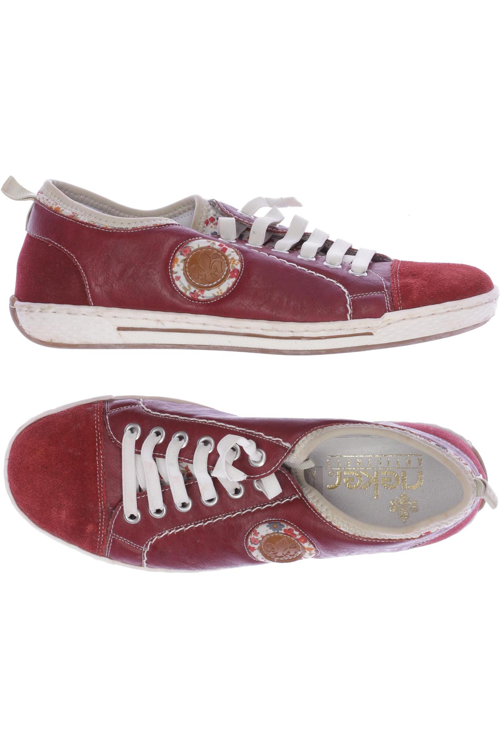 

Rieker Damen Halbschuh, rot, Gr. 38
