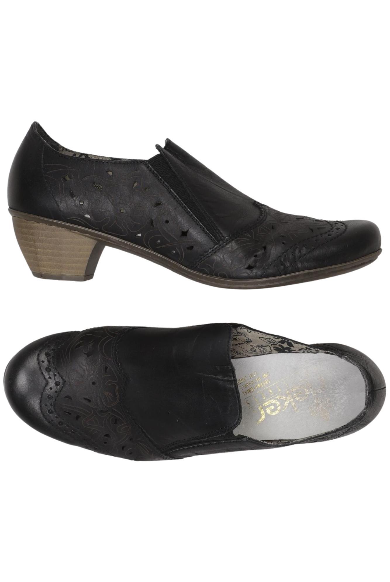 

Rieker Damen Halbschuh, schwarz, Gr. 38