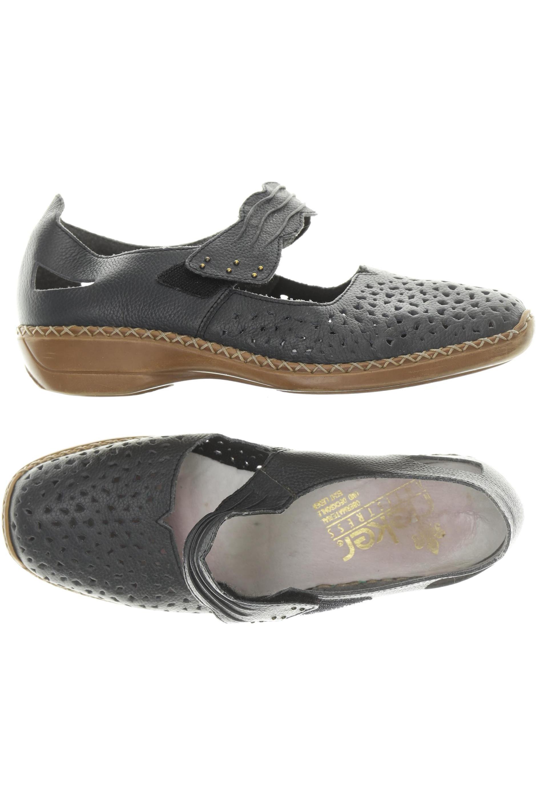 

Rieker Damen Halbschuh, blau, Gr. 38
