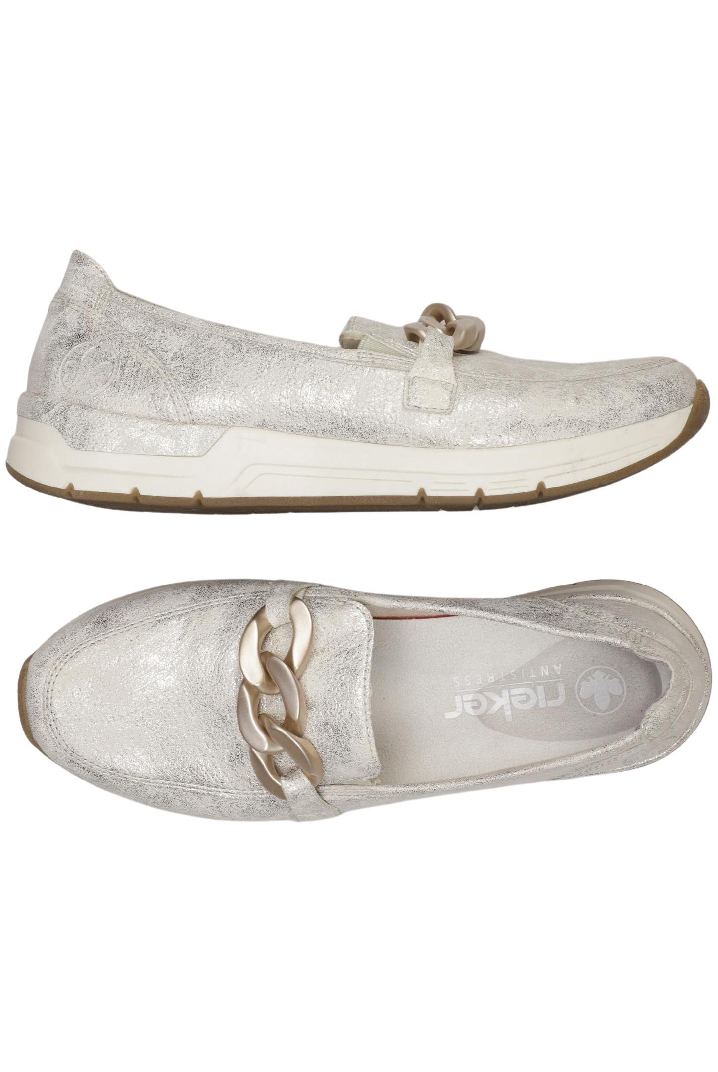 

Rieker Damen Halbschuh, silber, Gr. 38