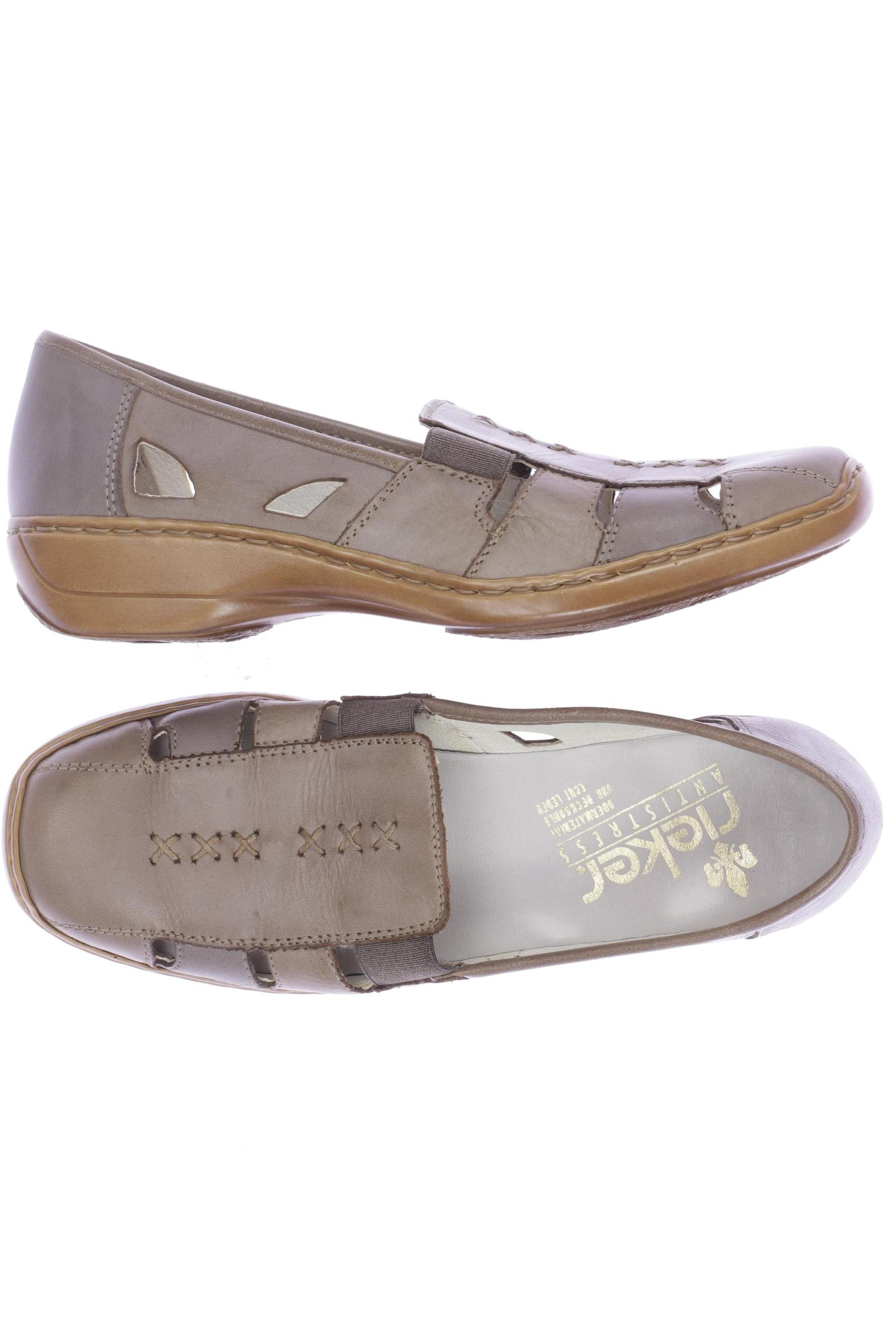 

Rieker Damen Halbschuh, beige, Gr. 38