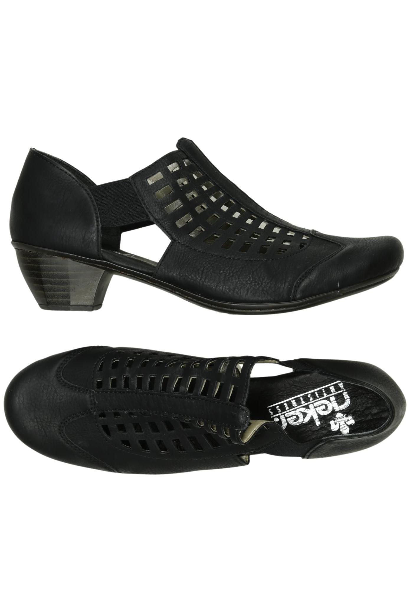 

Rieker Damen Halbschuh, schwarz, Gr. 40