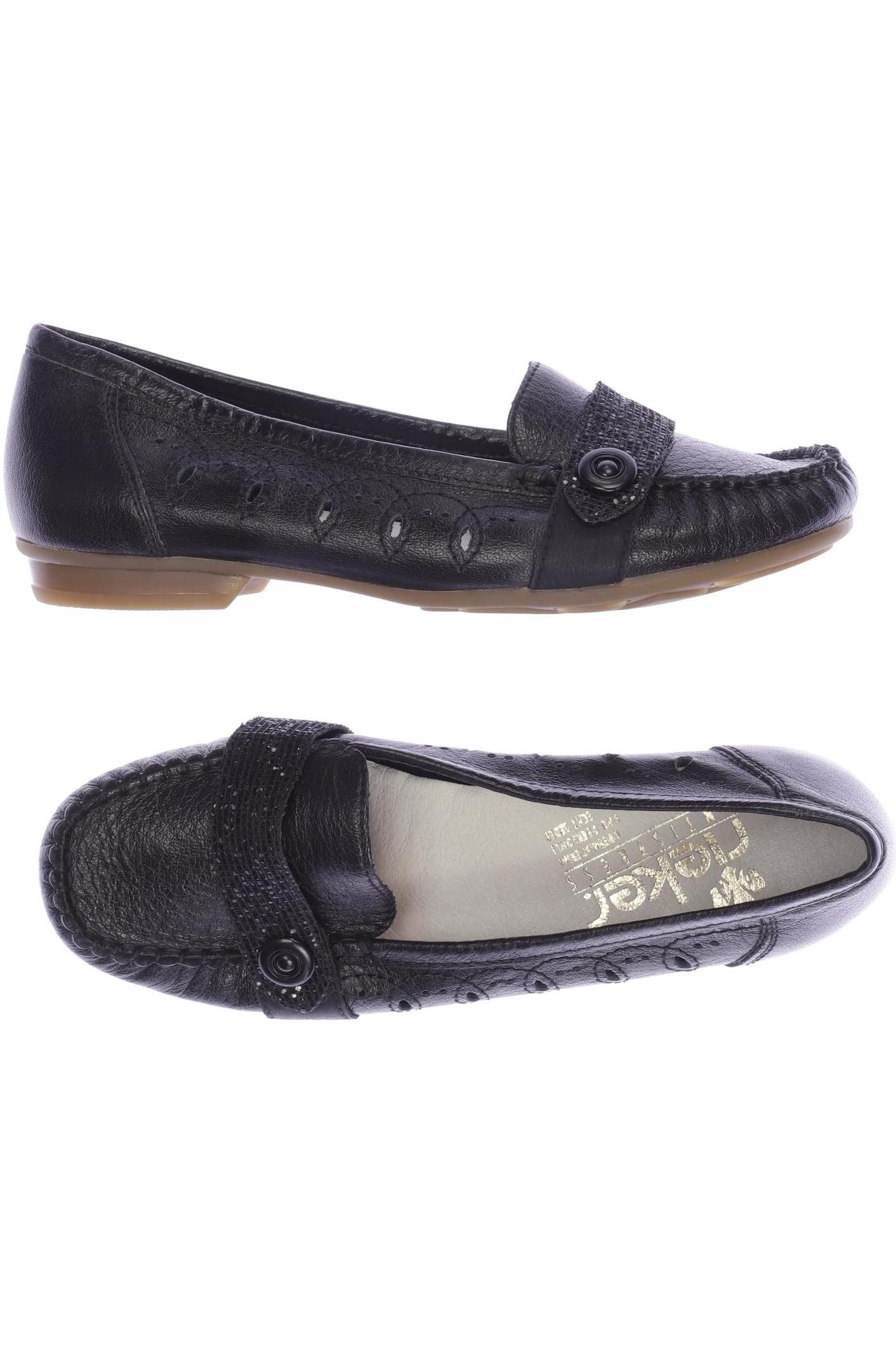 

Rieker Damen Halbschuh, schwarz, Gr. 37