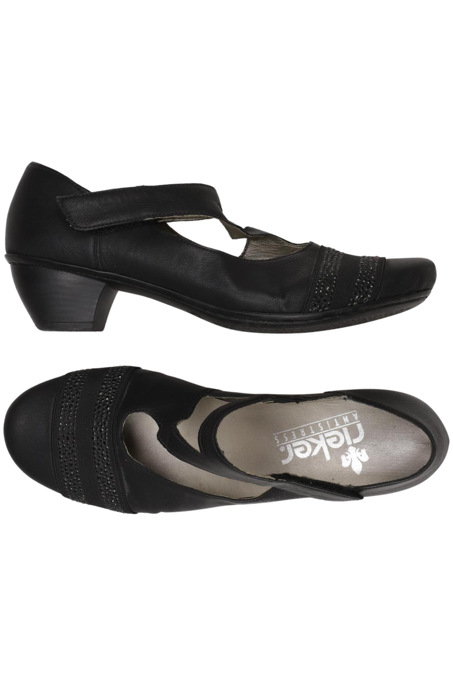 

Rieker Damen Halbschuh, schwarz, Gr. 40