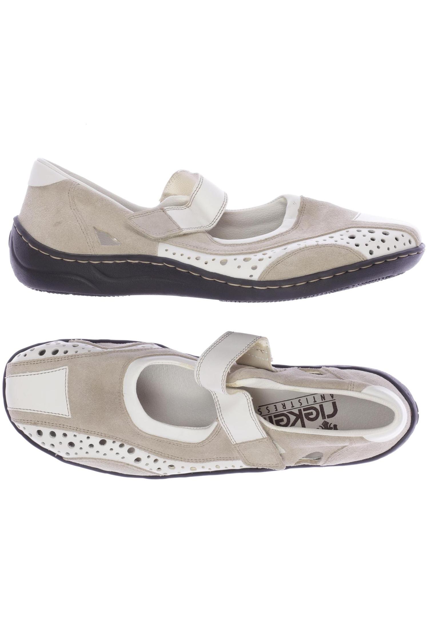 

Rieker Damen Halbschuh, beige, Gr. 40