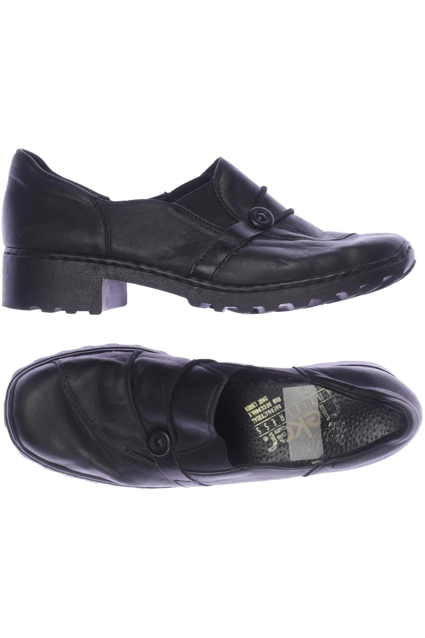 

Rieker Damen Halbschuh, schwarz, Gr. 38