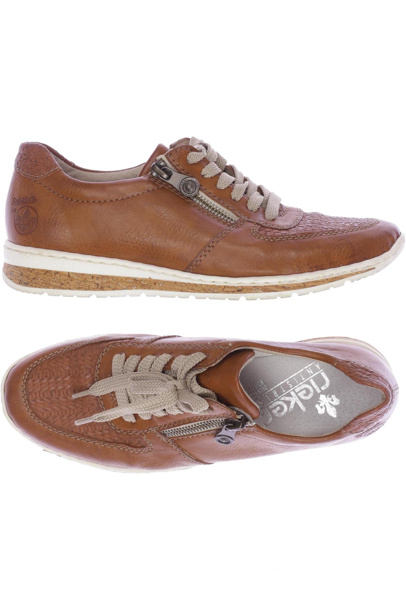 

Rieker Damen Halbschuh, orange, Gr. 38