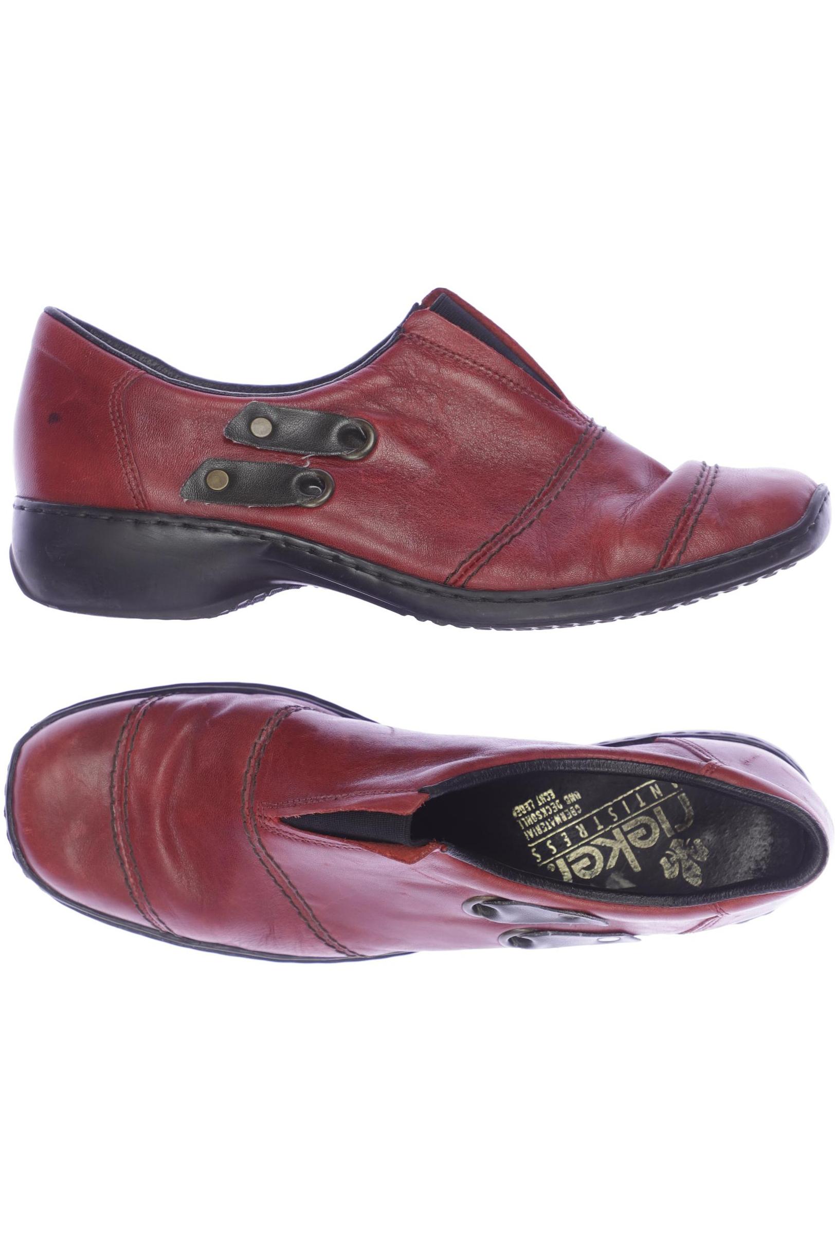

Rieker Damen Halbschuh, rot, Gr. 40