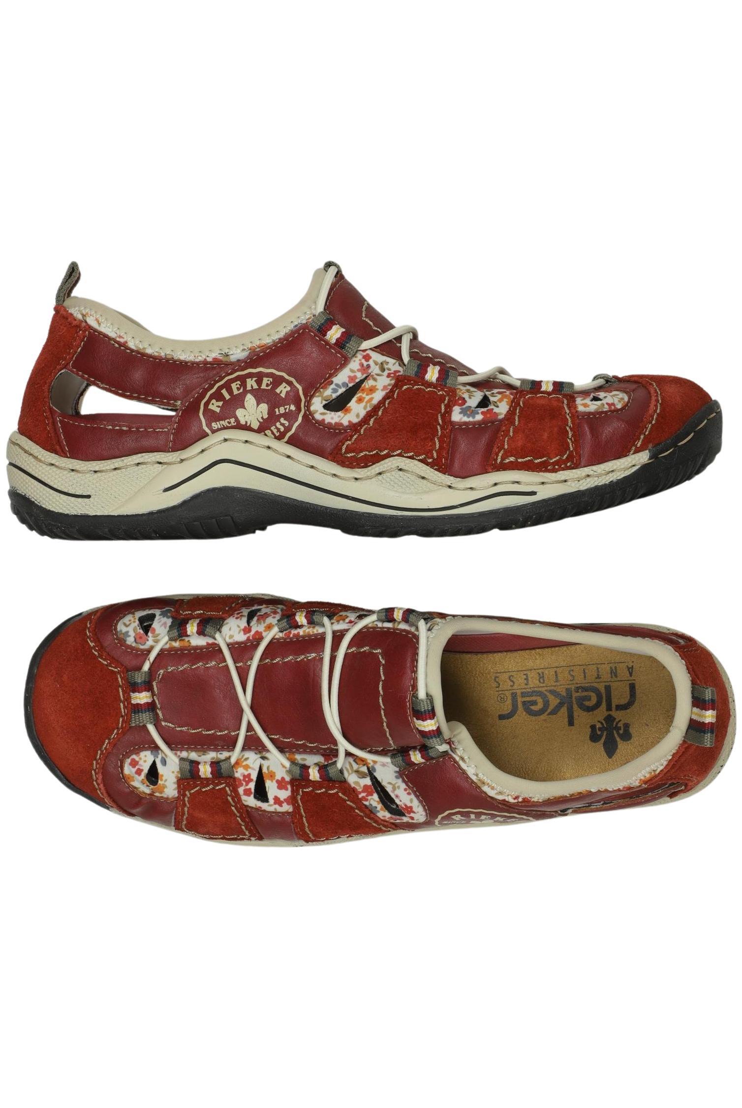 

Rieker Damen Halbschuh, rot, Gr. 40