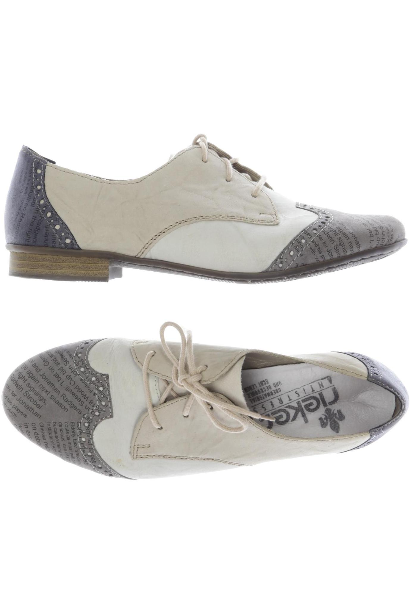 

Rieker Damen Halbschuh, cremeweiß, Gr. 37
