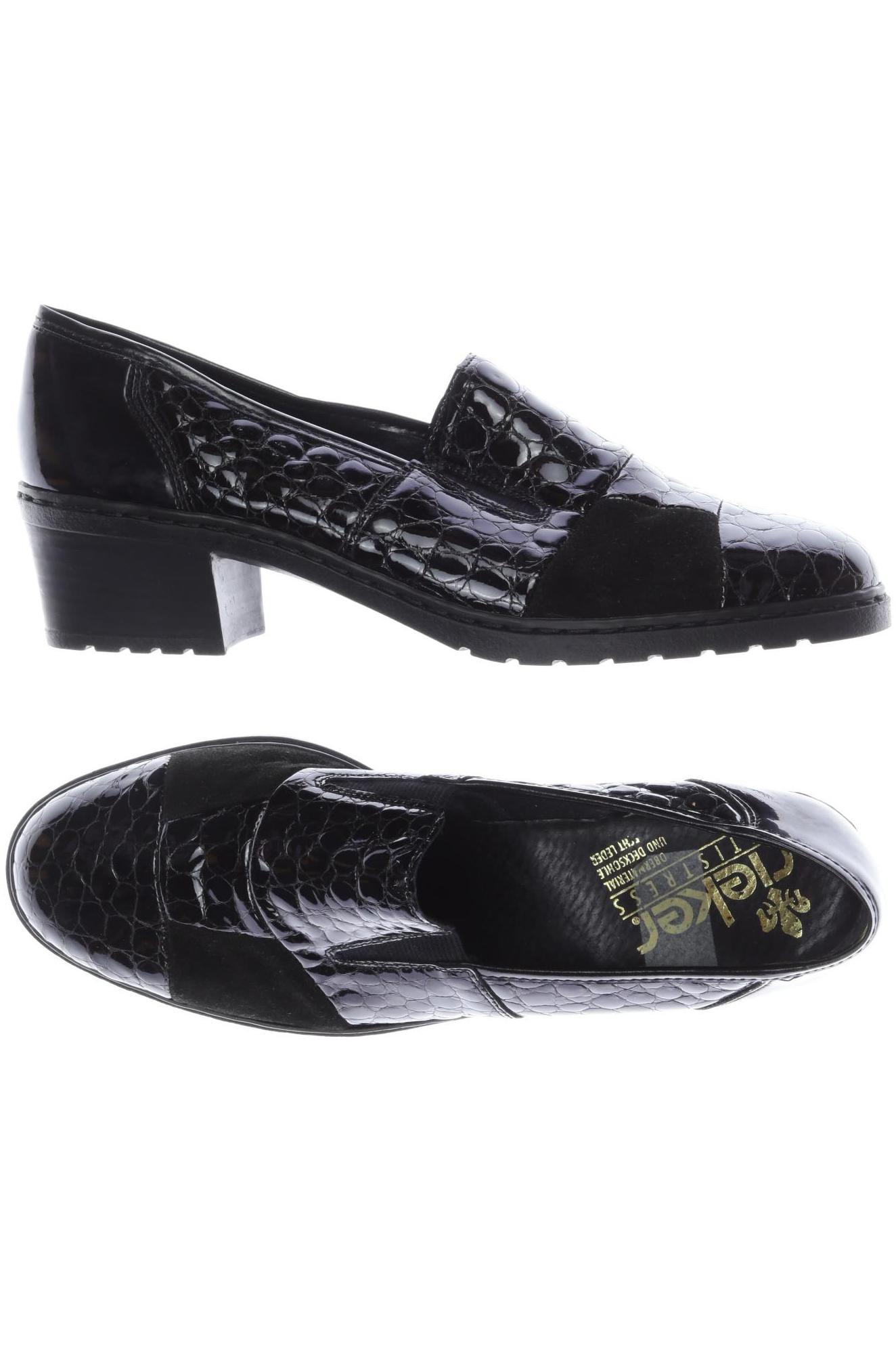 

Rieker Damen Halbschuh, schwarz, Gr. 6