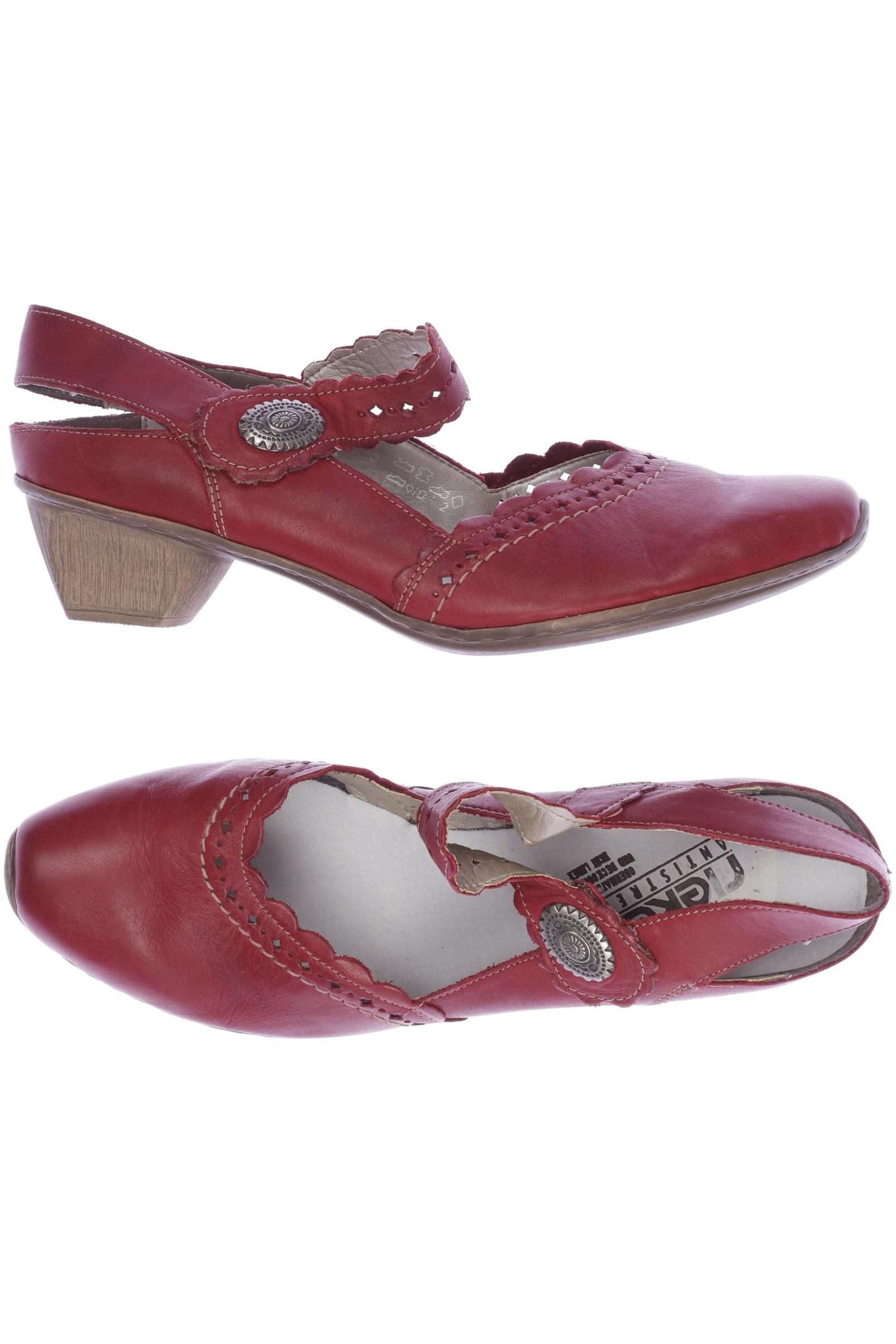 

Rieker Damen Halbschuh, rot, Gr. 42