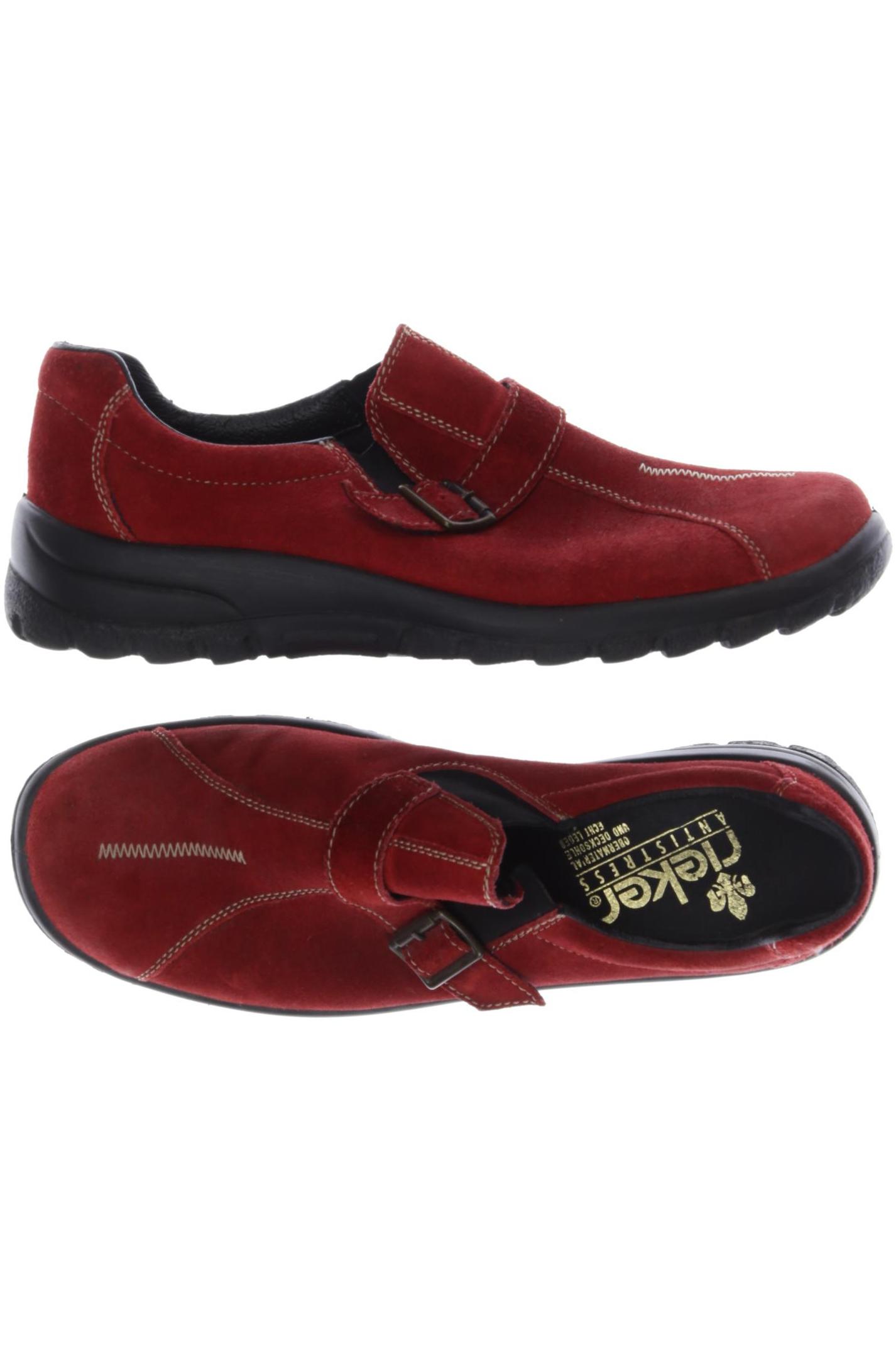 

Rieker Damen Halbschuh, rot, Gr. 41