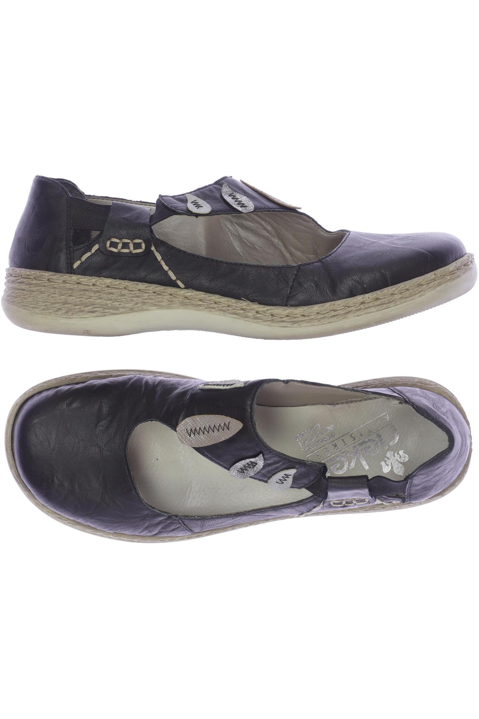 

Rieker Damen Halbschuh, schwarz, Gr. 39