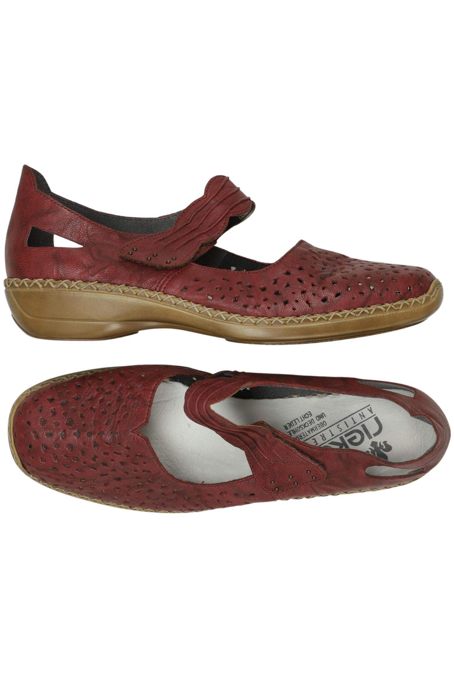 

Rieker Damen Halbschuh, rot, Gr. 40