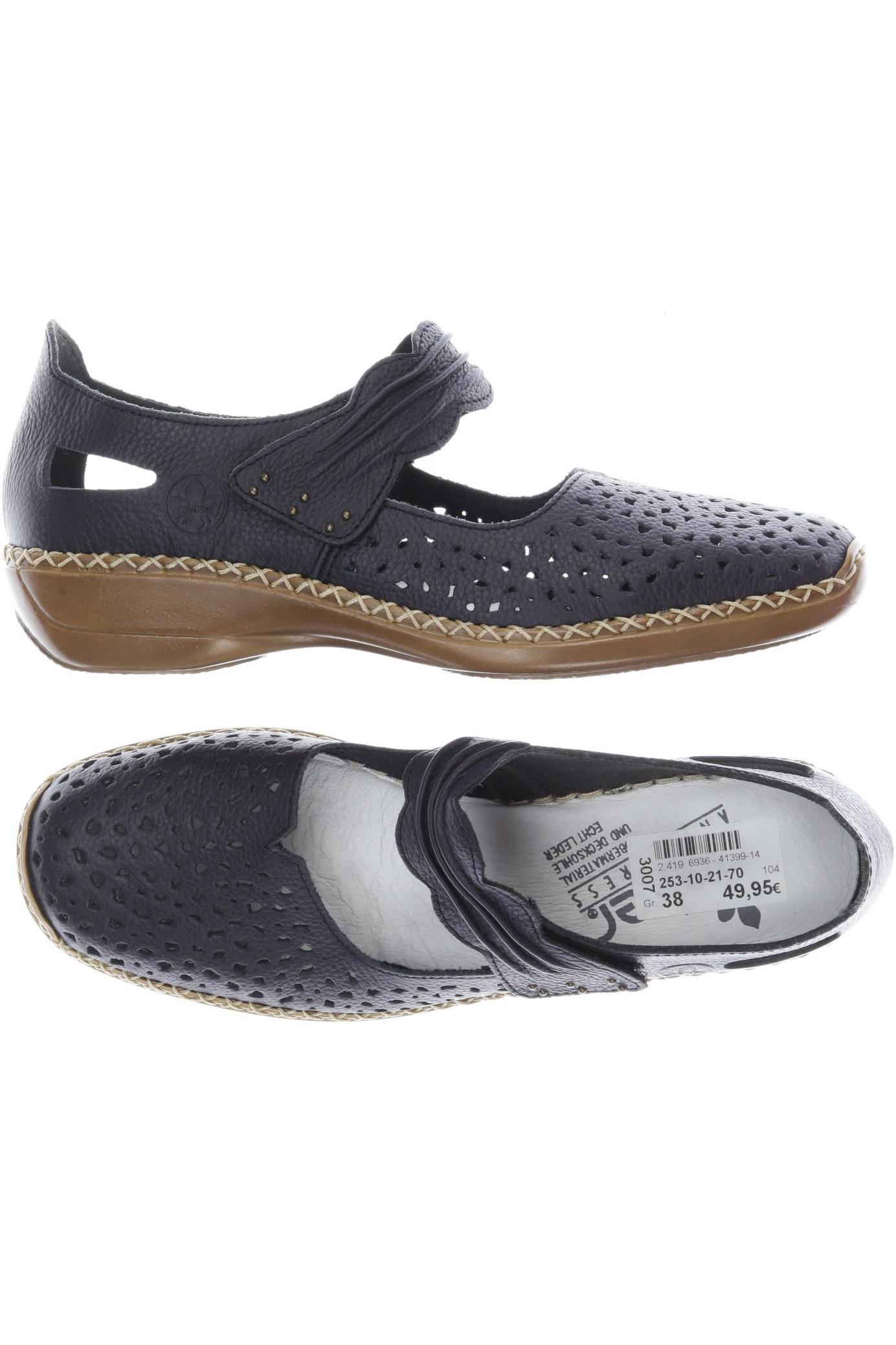 

Rieker Damen Halbschuh, schwarz, Gr. 38