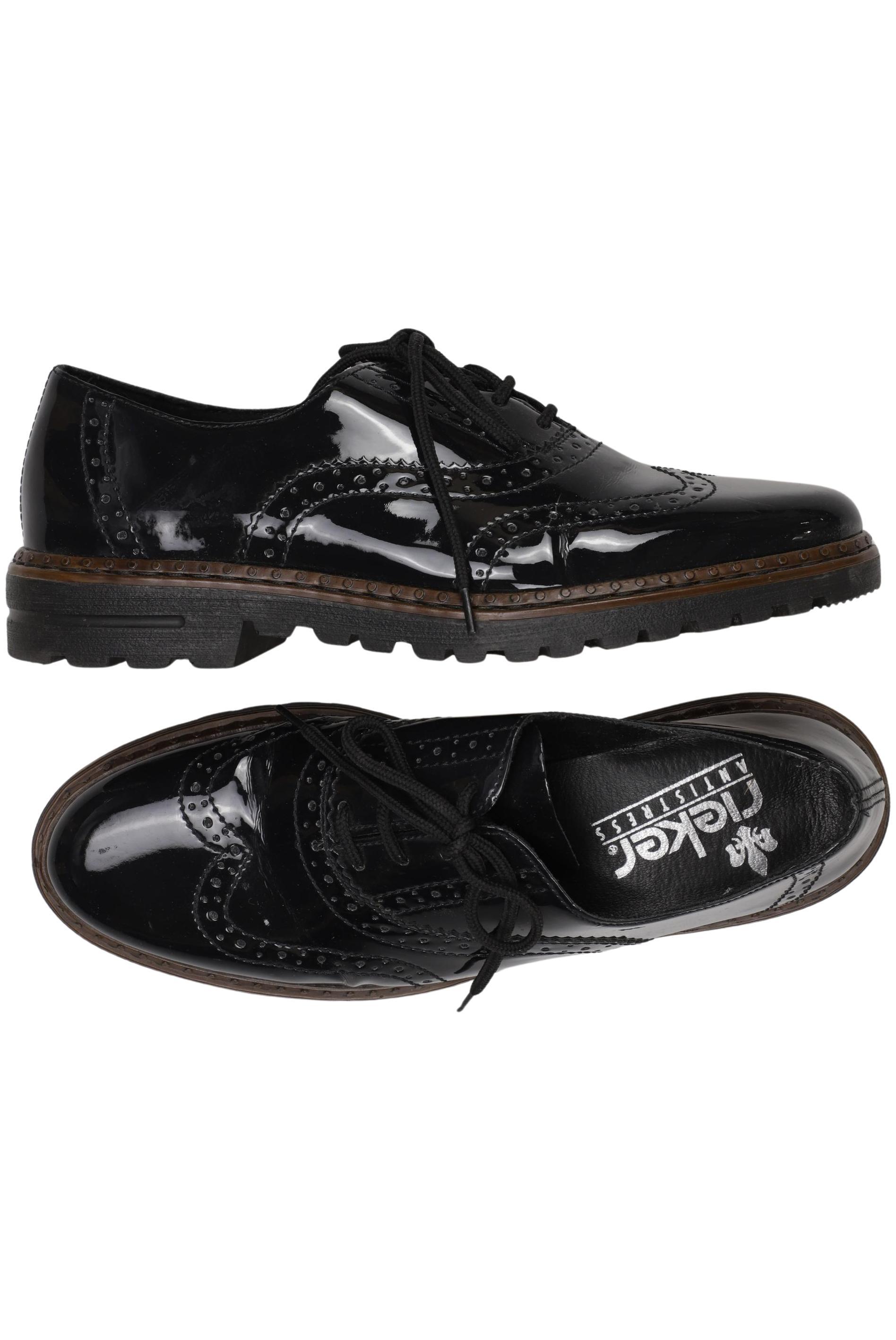 

Rieker Damen Halbschuh, schwarz, Gr. 39