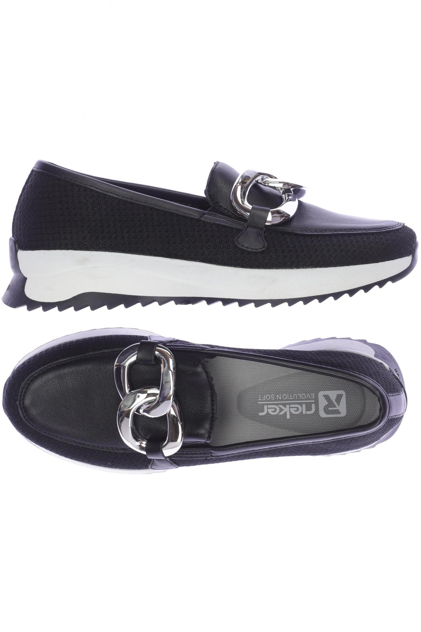 

Rieker Damen Halbschuh, schwarz, Gr. 39